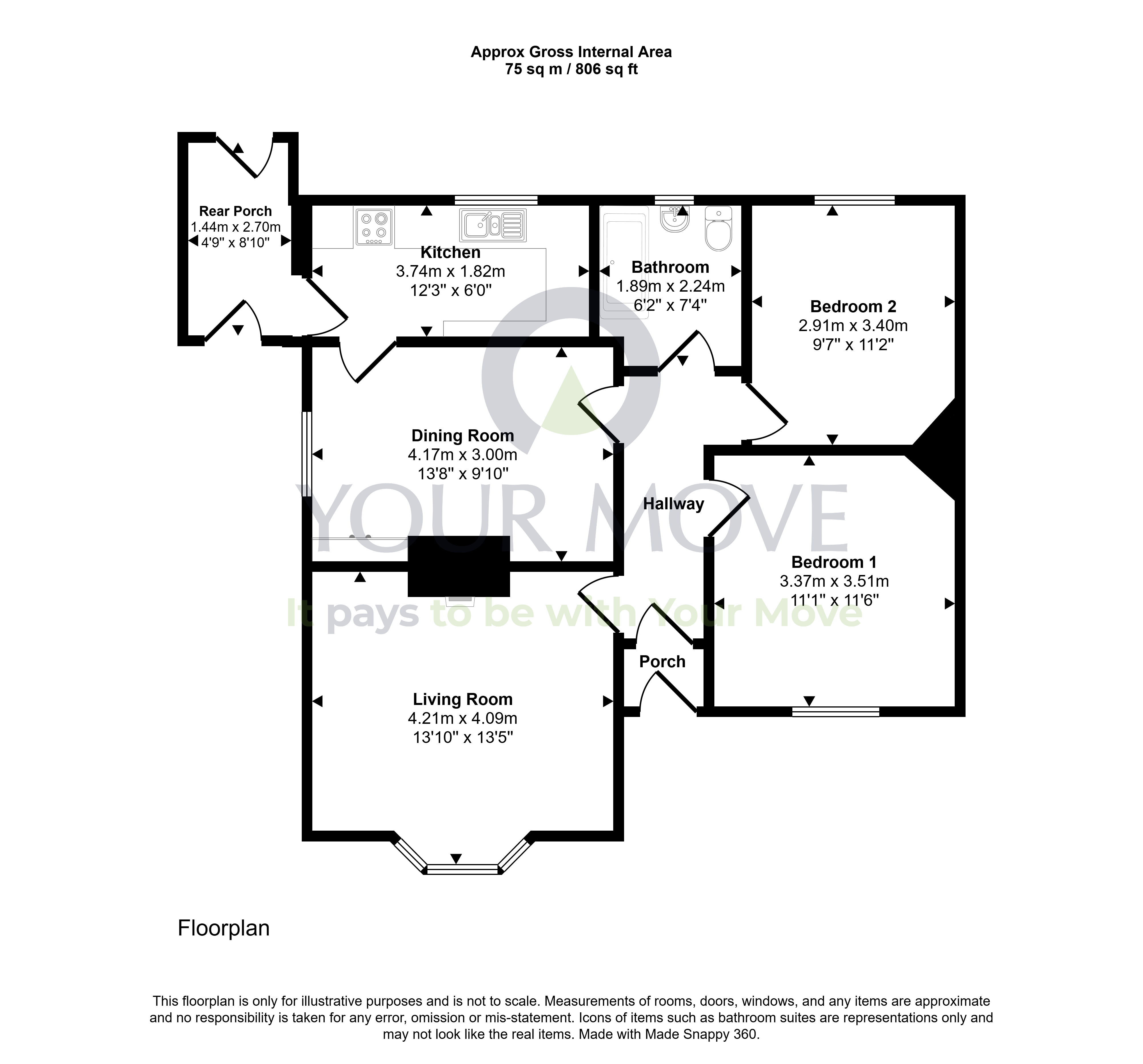 13, Hardthorn Road, Dumfries and Galloway floorplan
