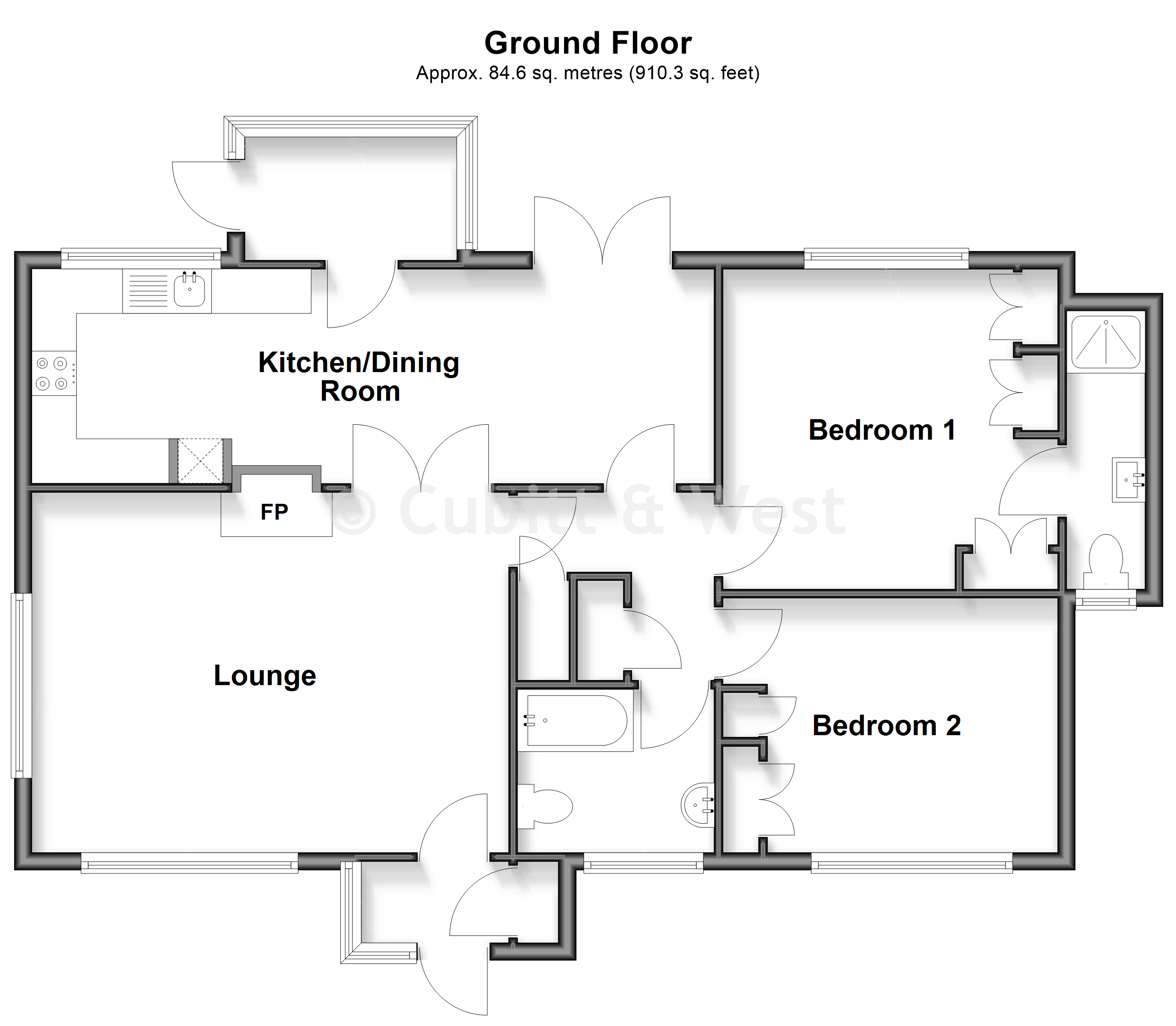 12, Spinney Walk, Barnham floorplan