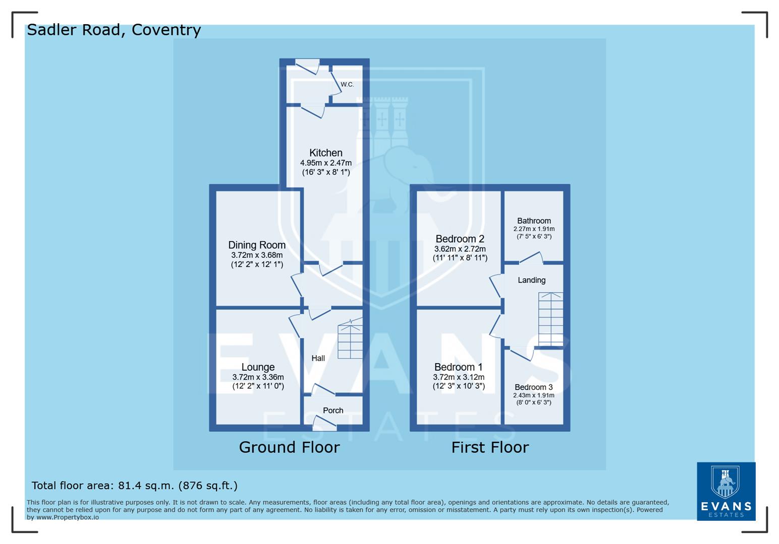 303, Sadler Road, Coventry floorplan