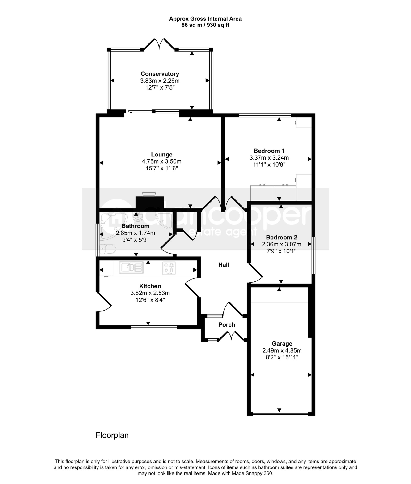 113 Meadowside, Nuneaton, Warwickshire floorplan