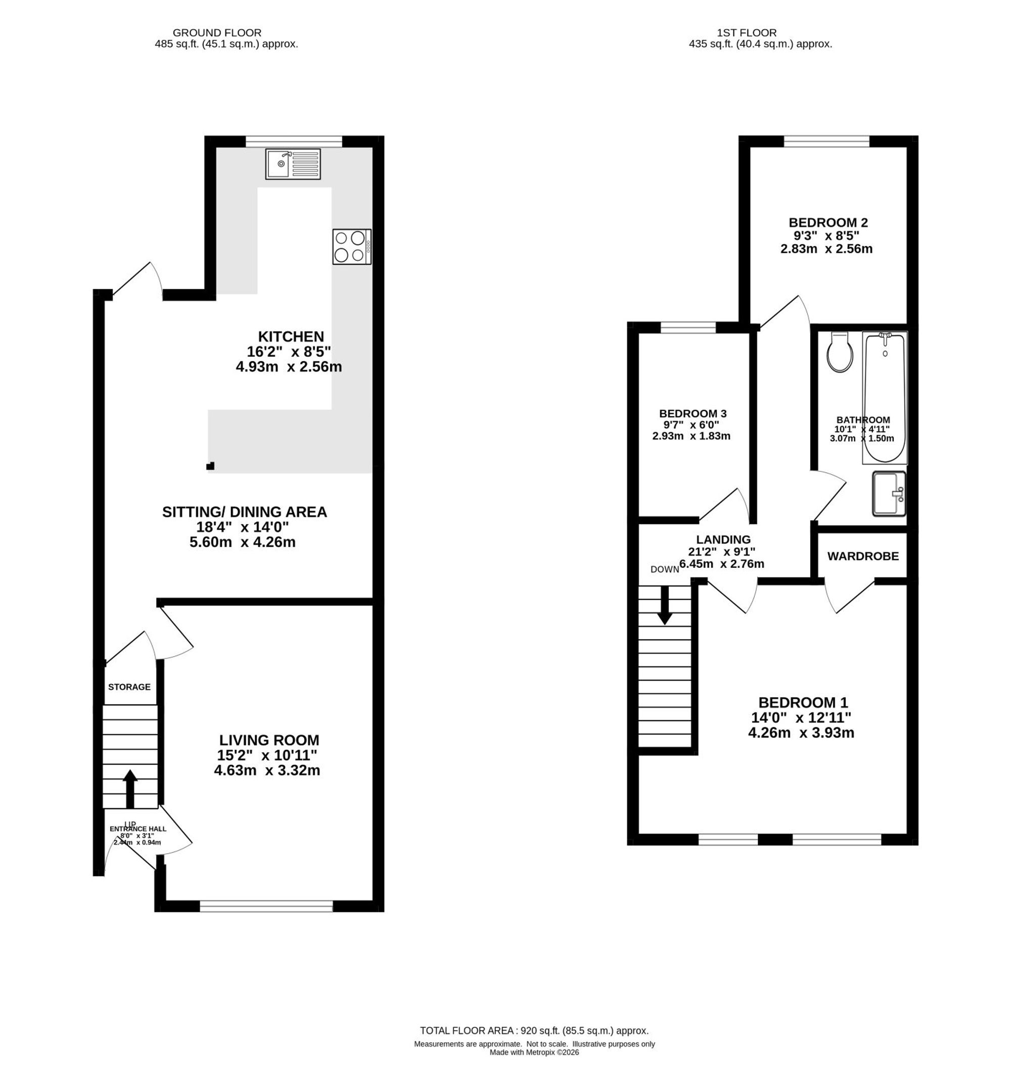 3 Patterdale Road, Manchester floorplan