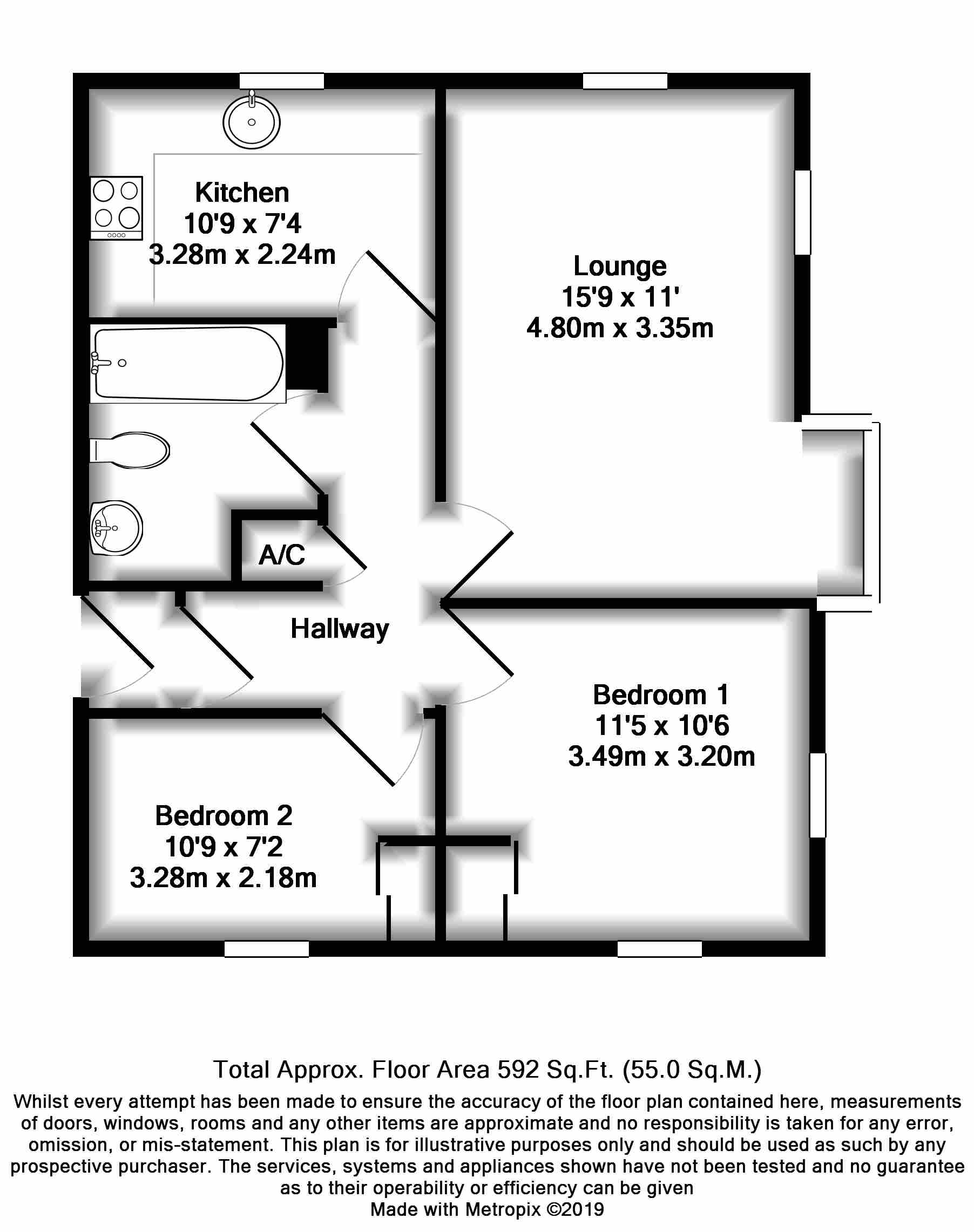 2 Bedrooms Flat for sale in Caterham, Surrey CR3