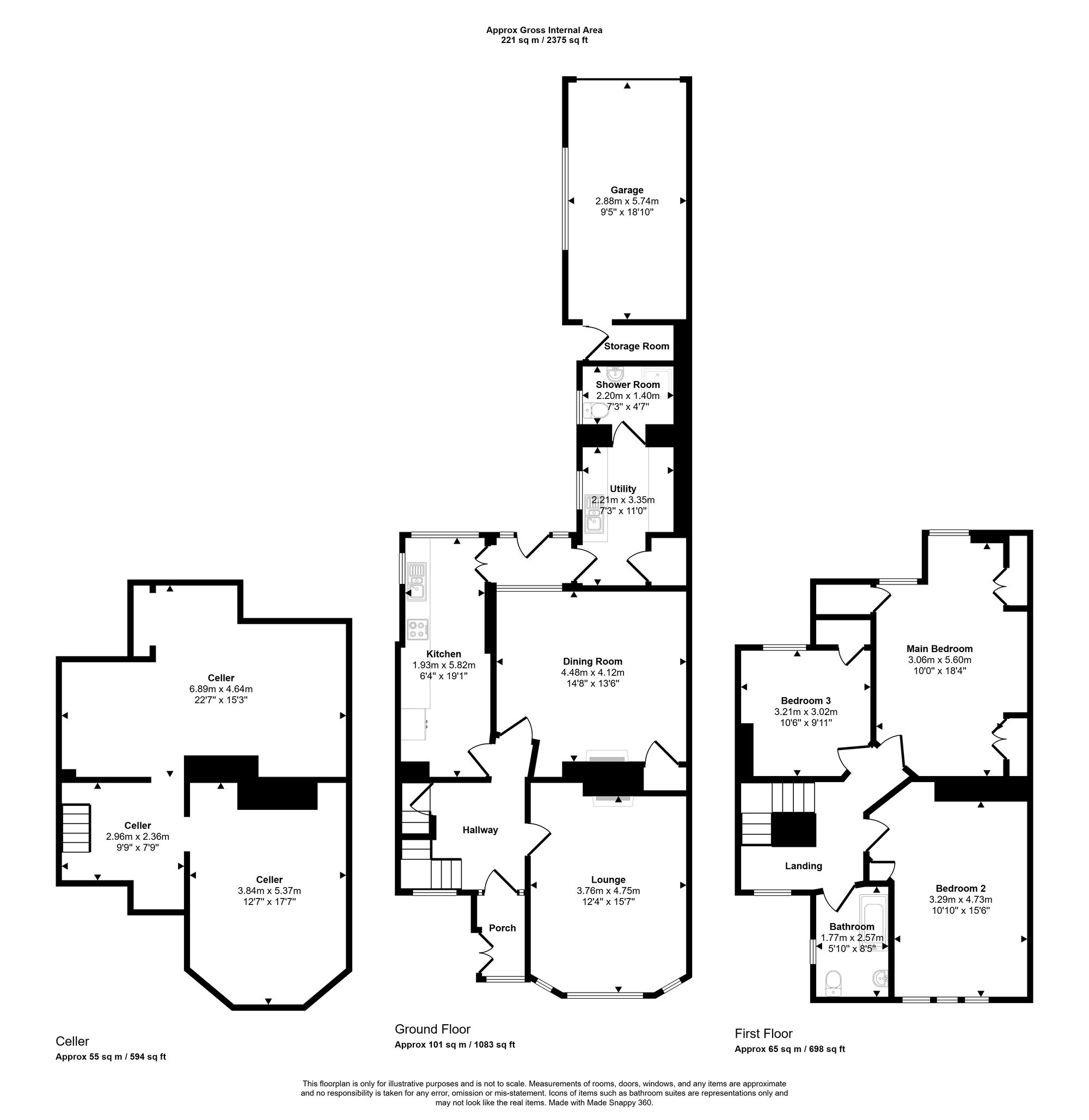 54 Avondale Road, Wigan floorplan