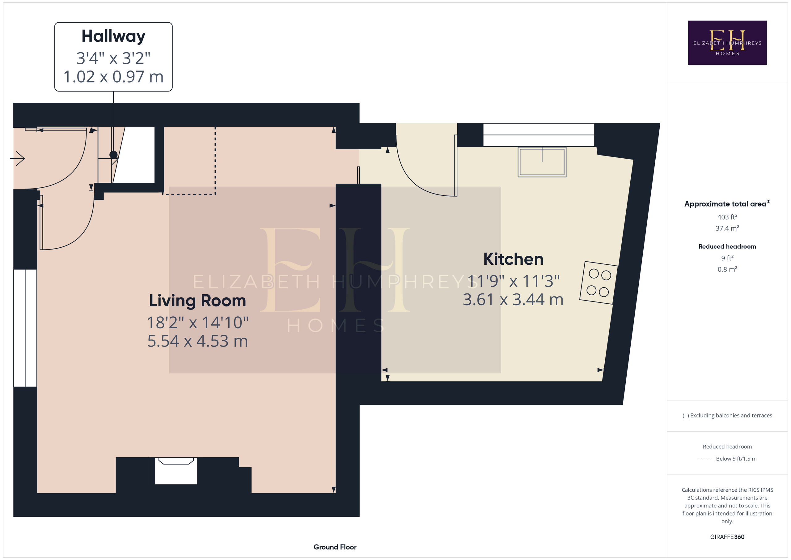 Wordsworth Cottage West, Morpeth floorplan