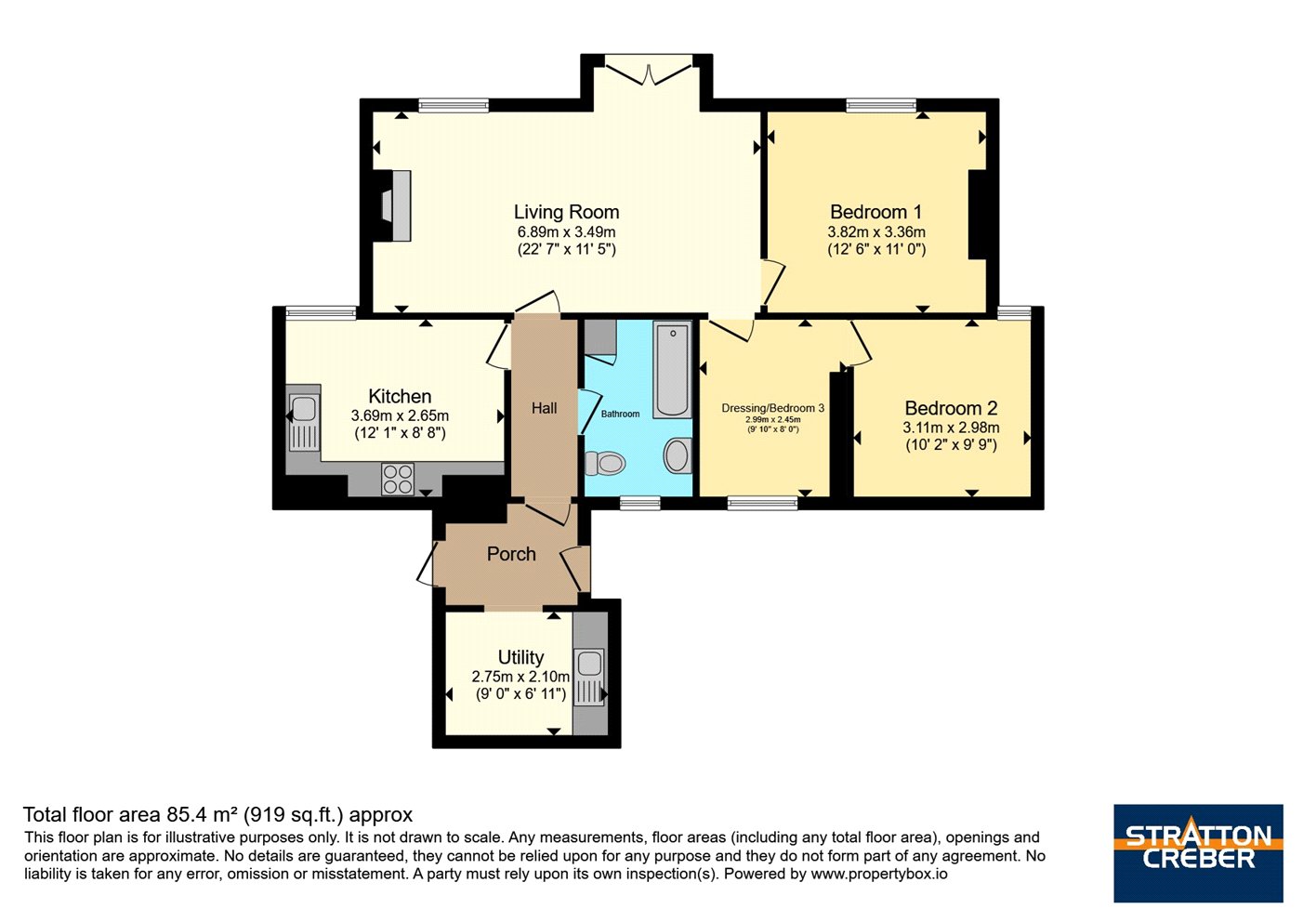 Upton Grove,, West End, Truro floorplan