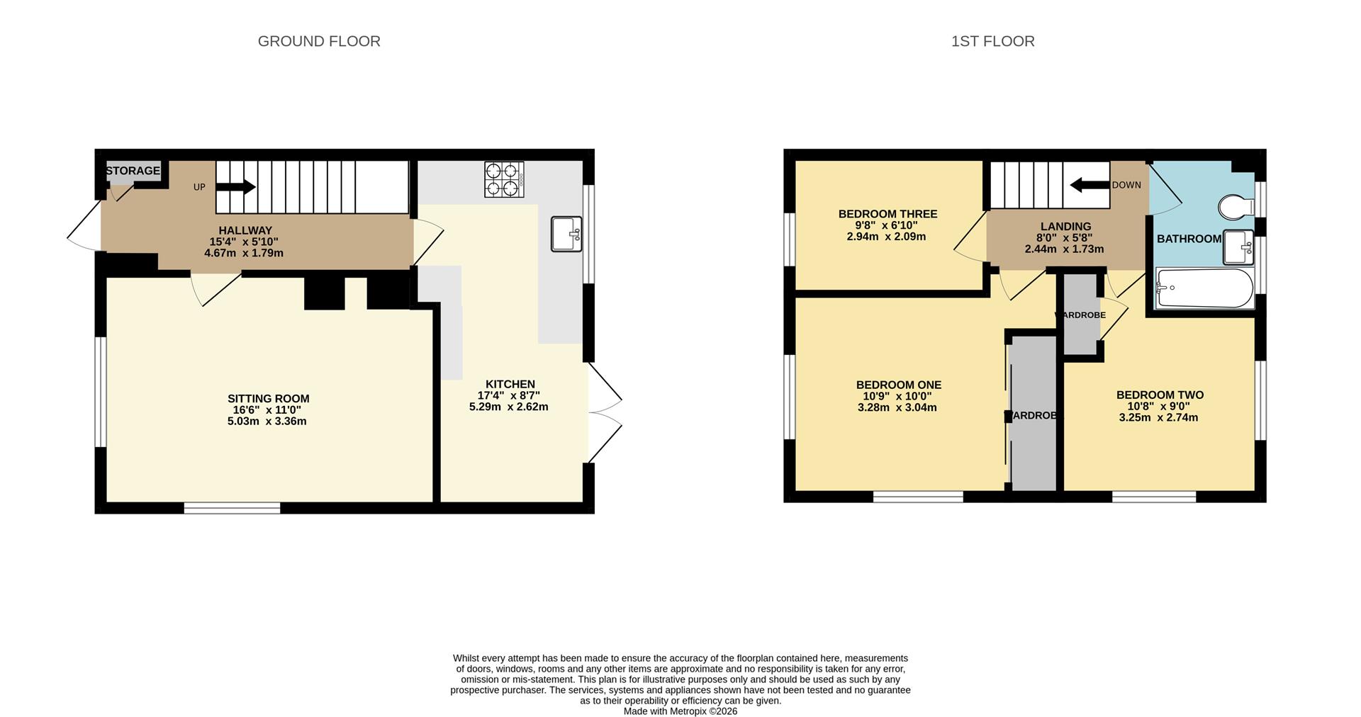 98, Grange Close, Heathfield floorplan