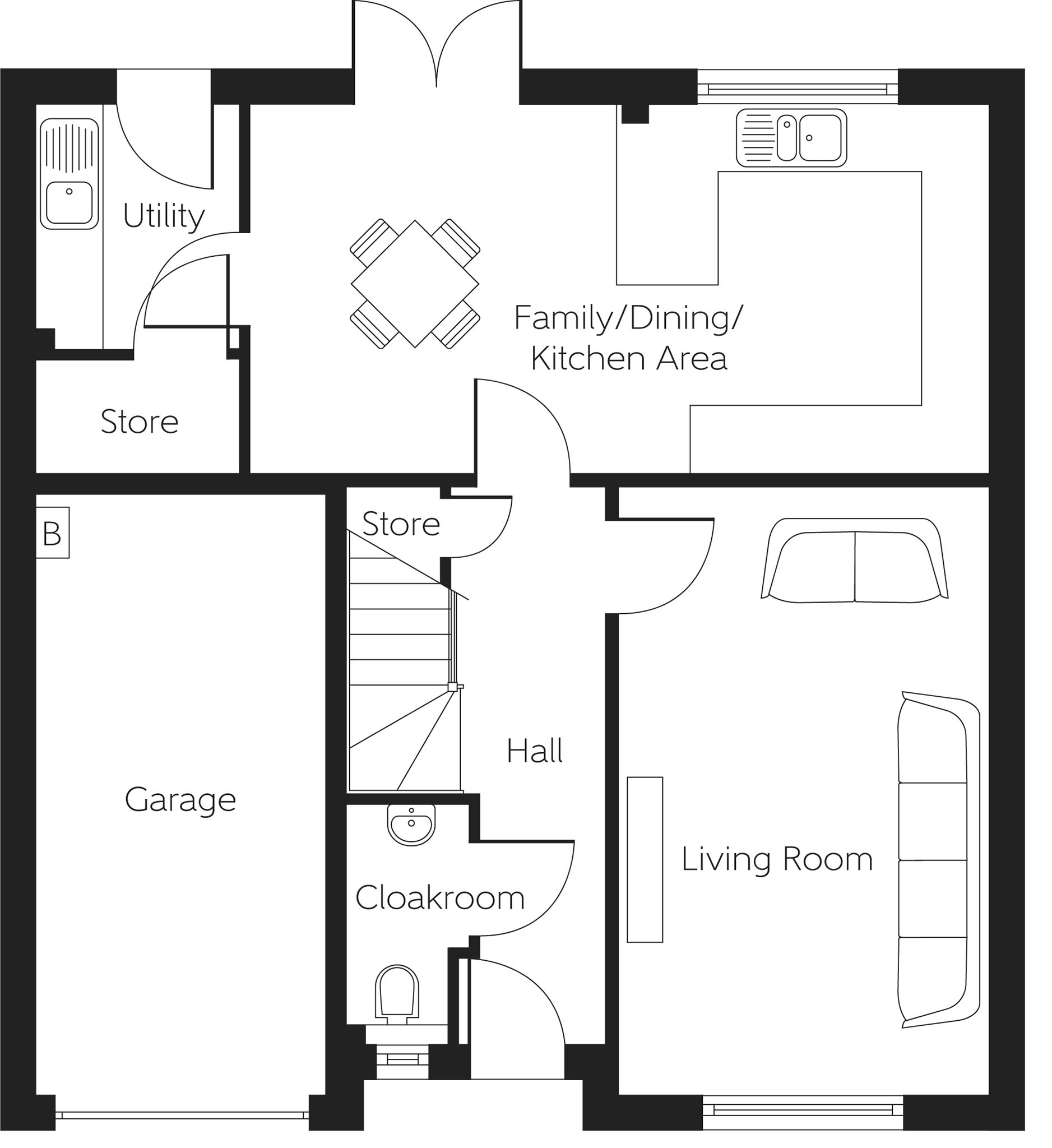 142, Main Street, Newmains floorplan
