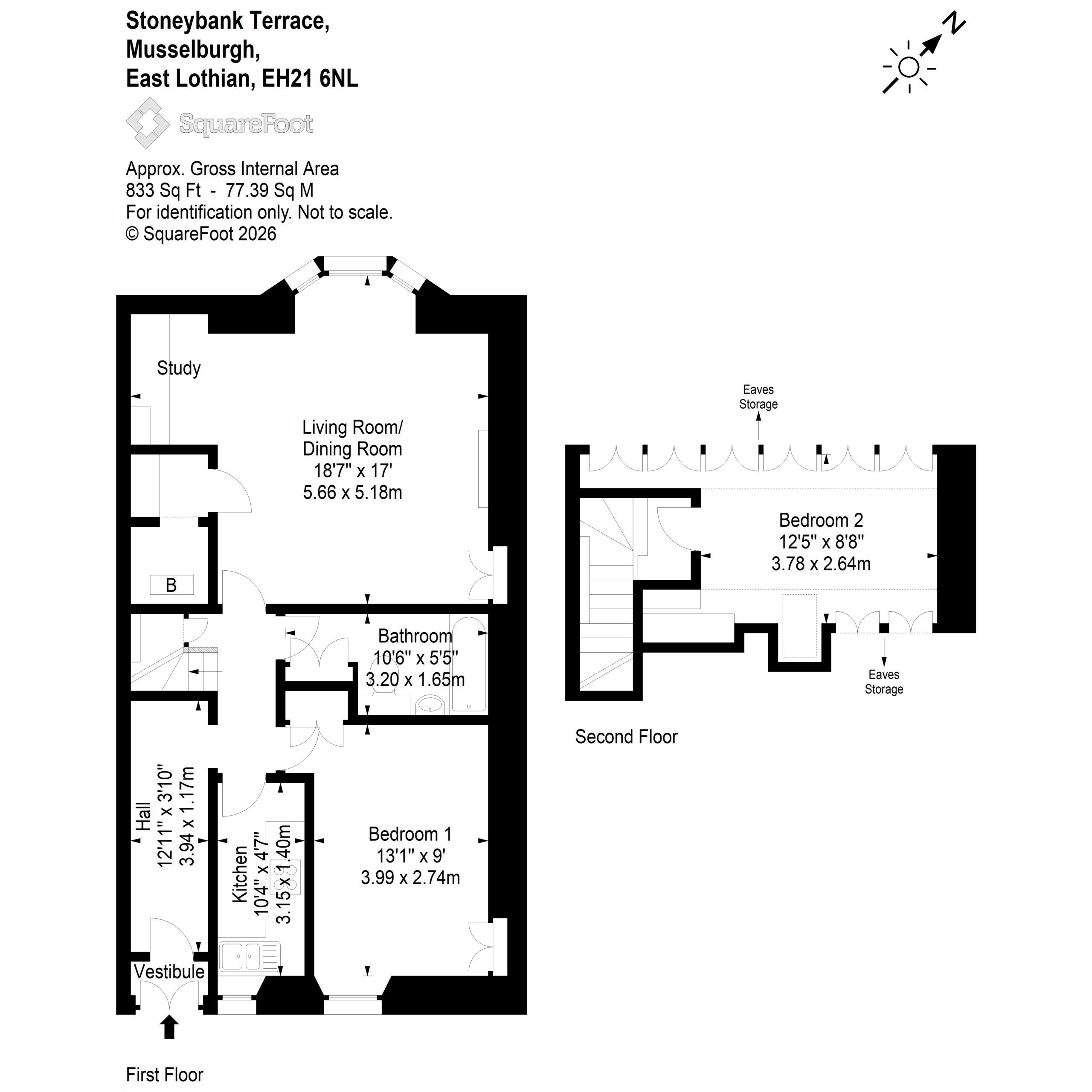 4C, Stoneybank Terrace, Musselburgh floorplan
