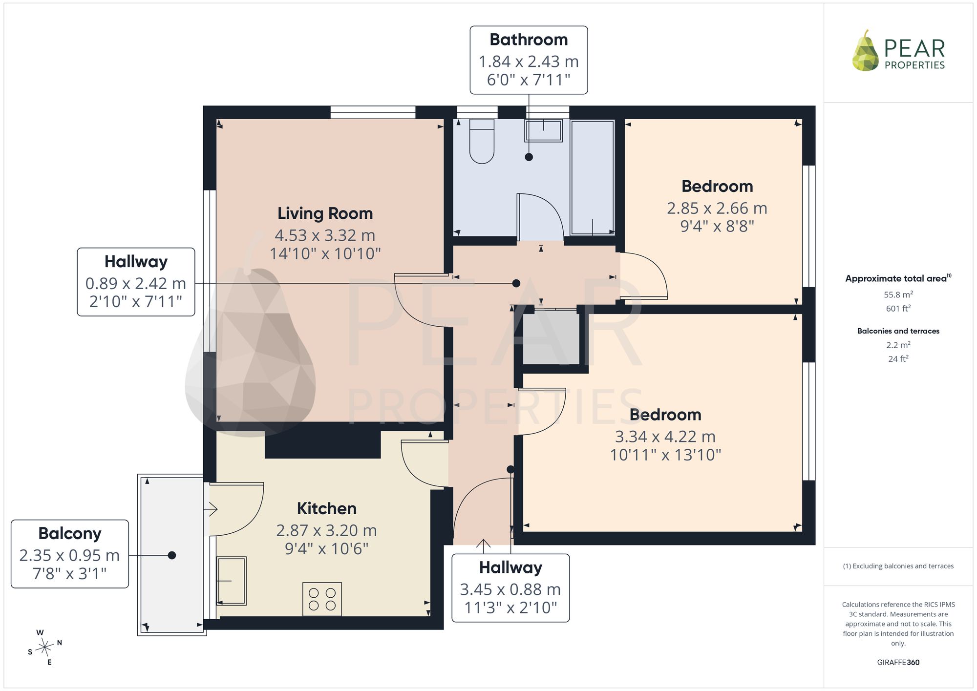 Flat 8, Stocks House West Street, Lancing floorplan