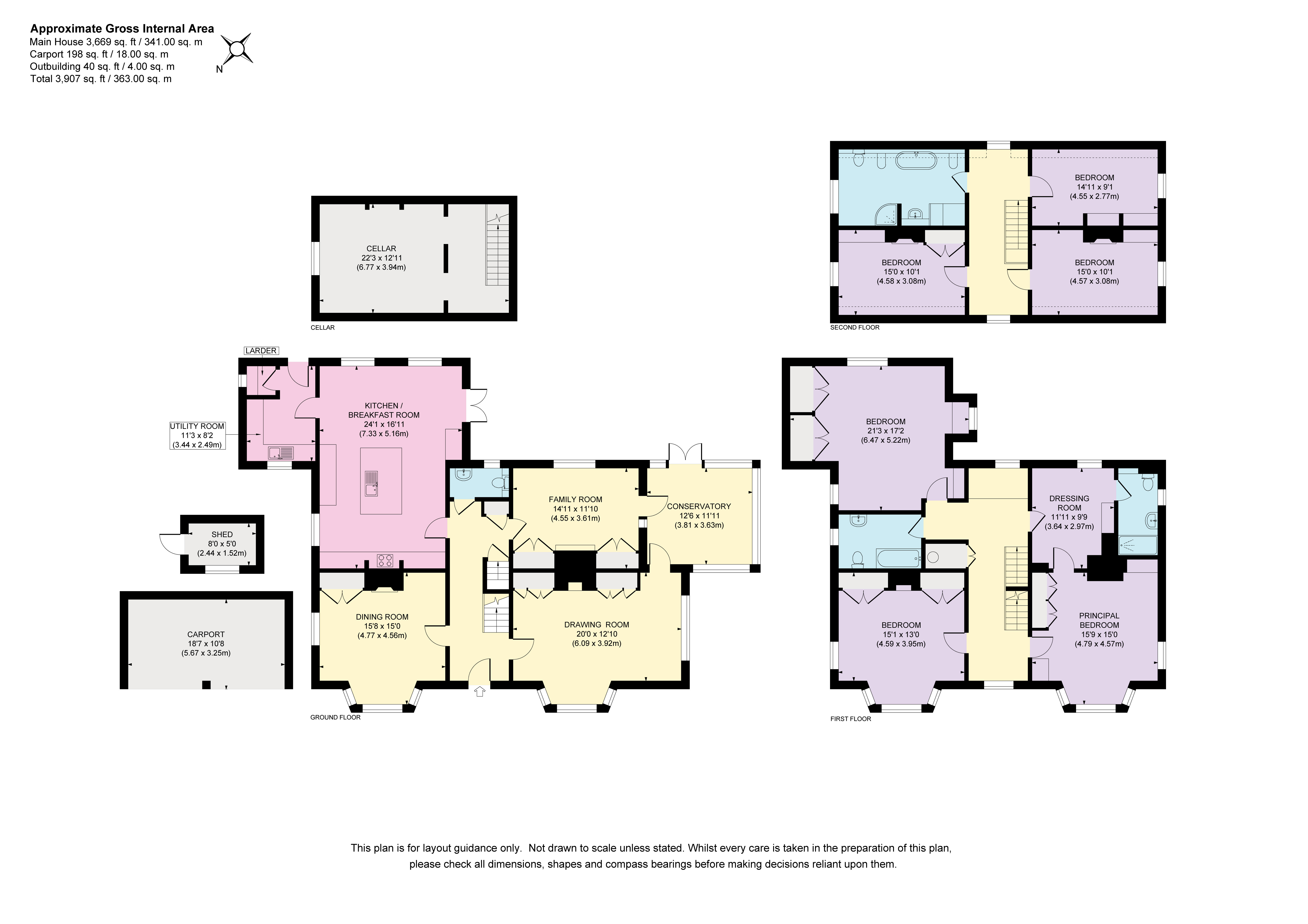 15, Courts Hill Road, Haslemere floorplan