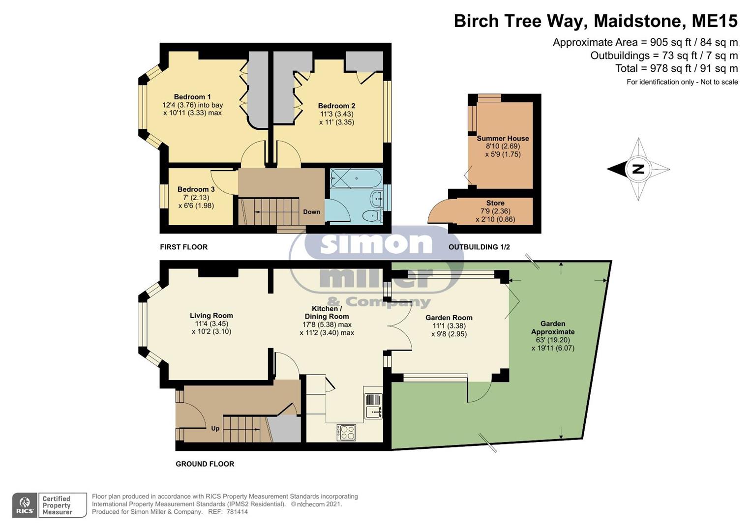 46, Birch Tree Way, Maidstone floorplan