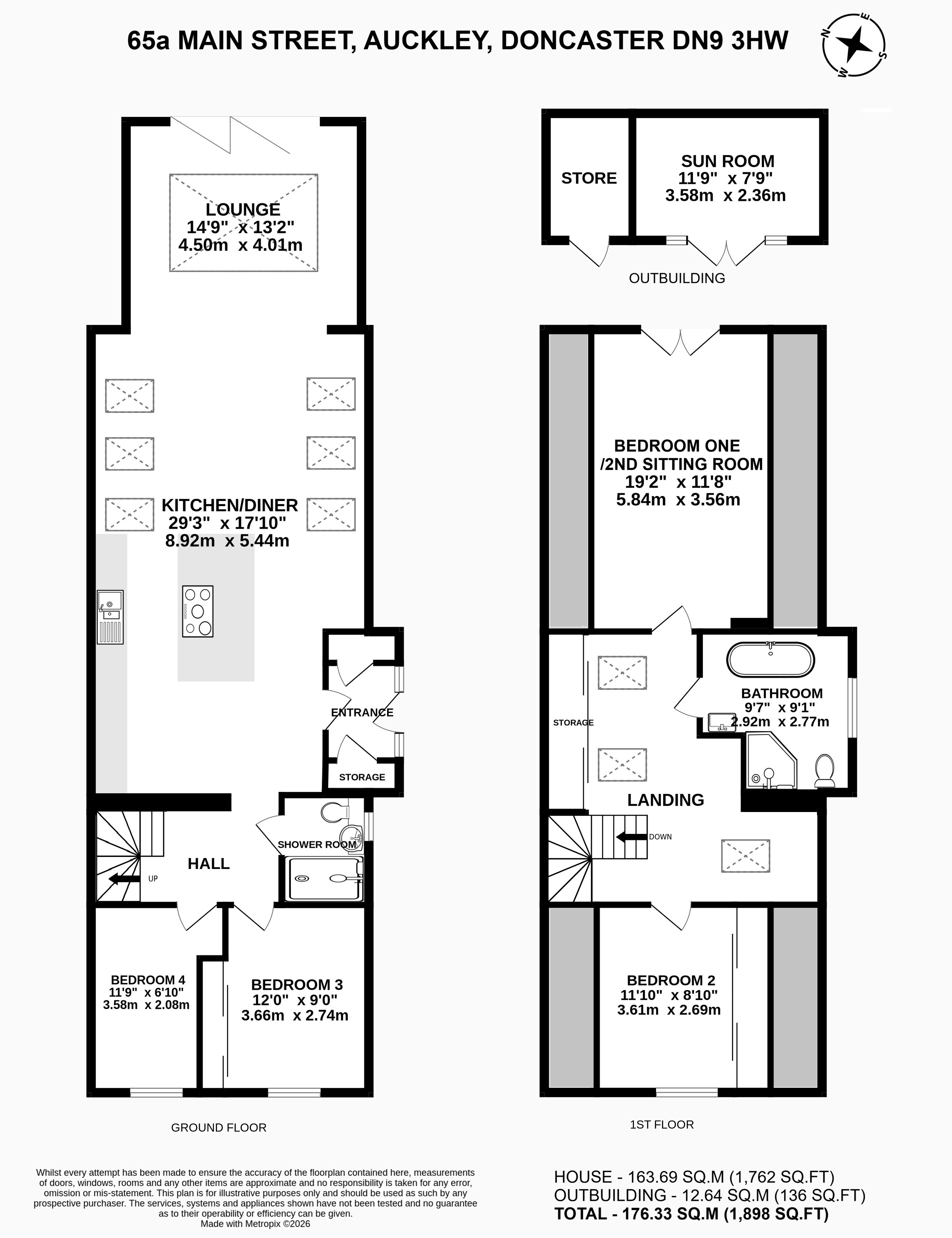 65a, Main Street, Doncaster floorplan