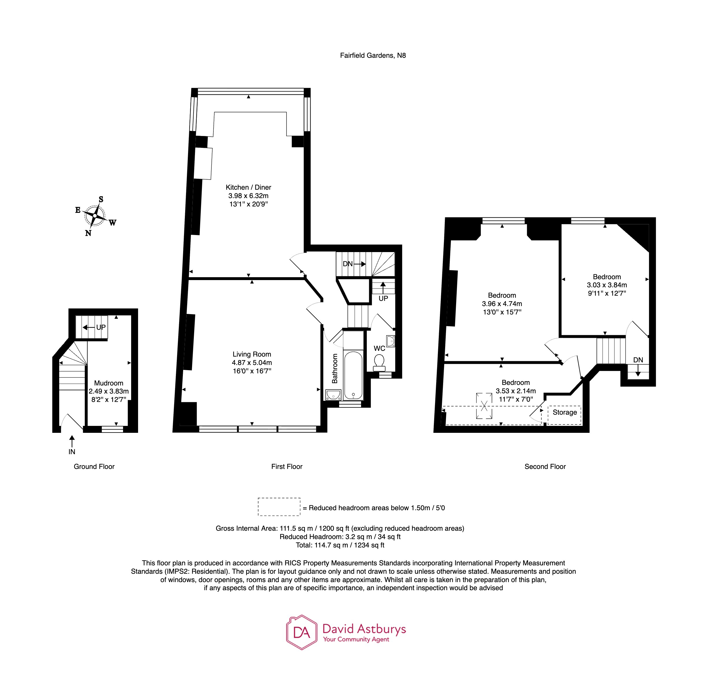 5A, Fairfield Gardens, Crouch End floorplan