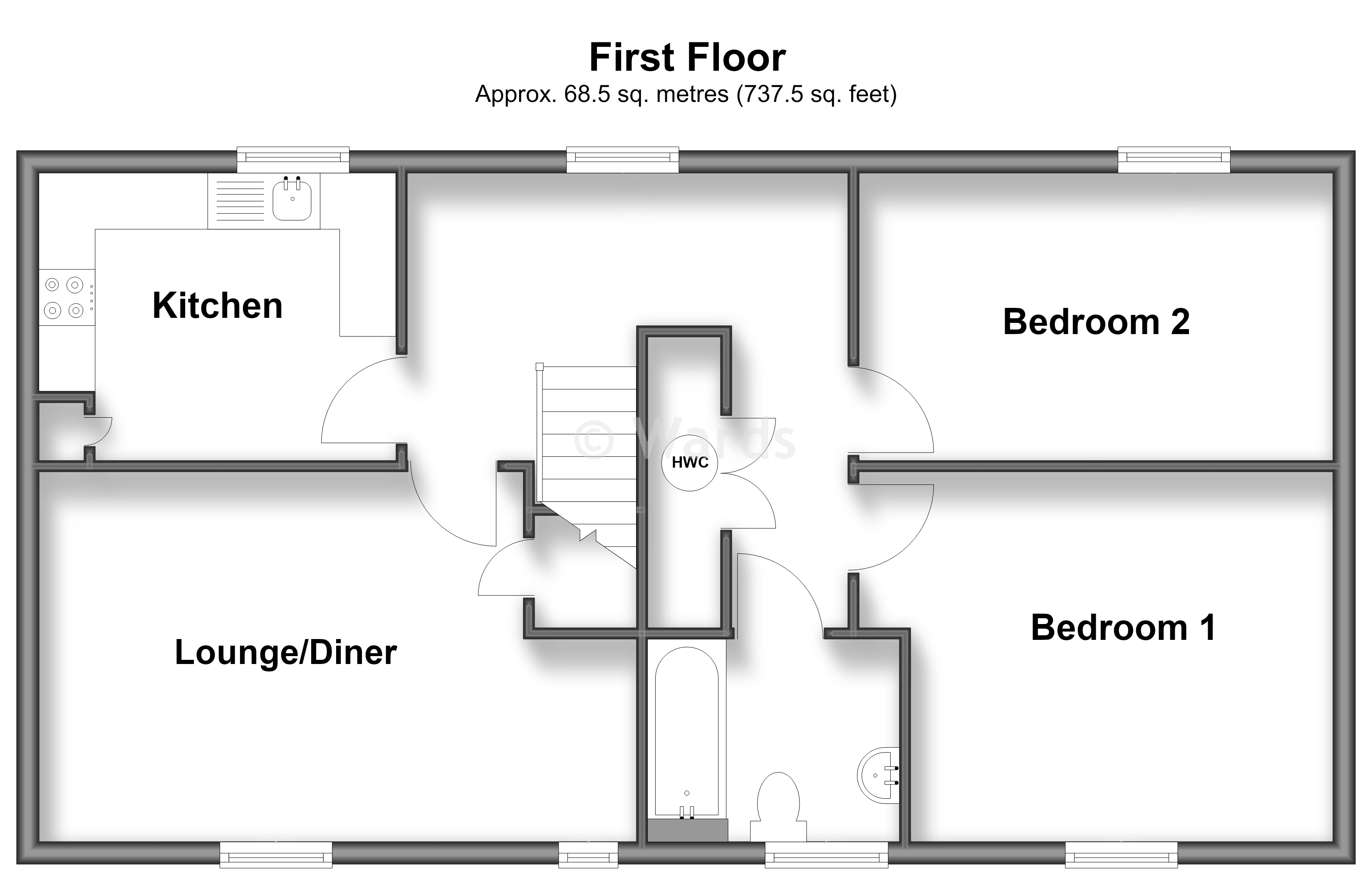 2, Bewick Walk, Iwade floorplan