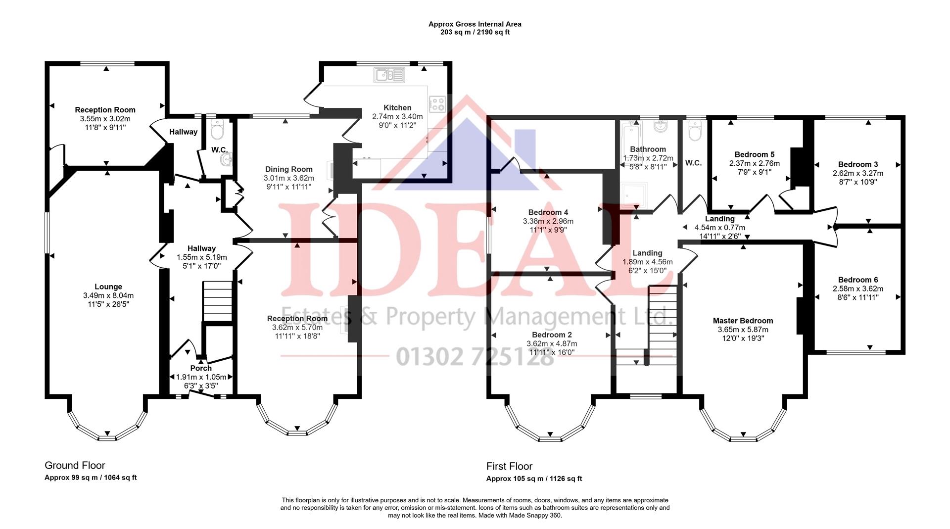 1, Tenter Balk Lane, Adwick-Le-Street, Doncaster floorplan