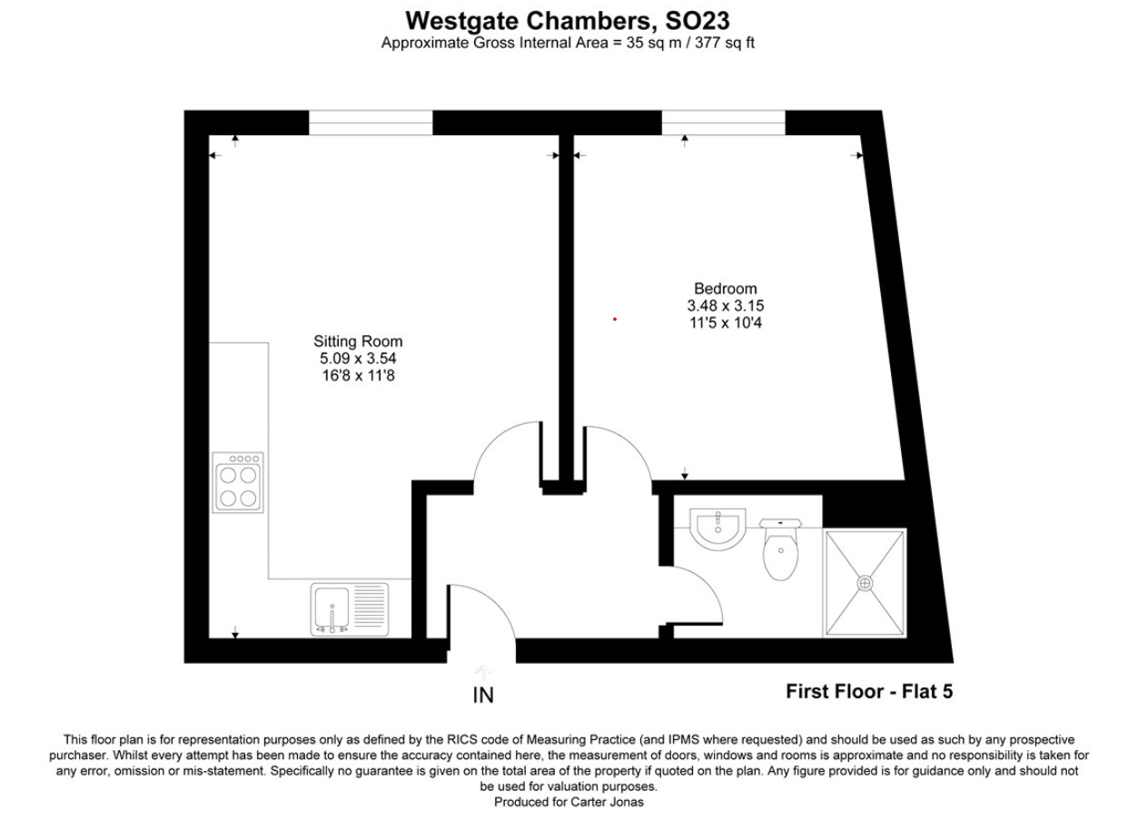 Flat 5, Westgate Chambers,, Staple Gardens, Hampshire floorplan