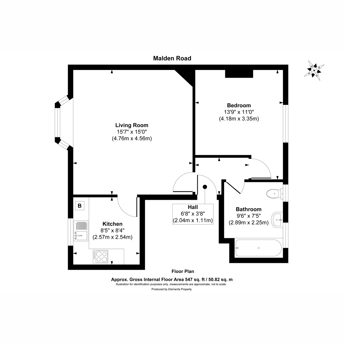 352a, Malden Road, Worcester Park floorplan