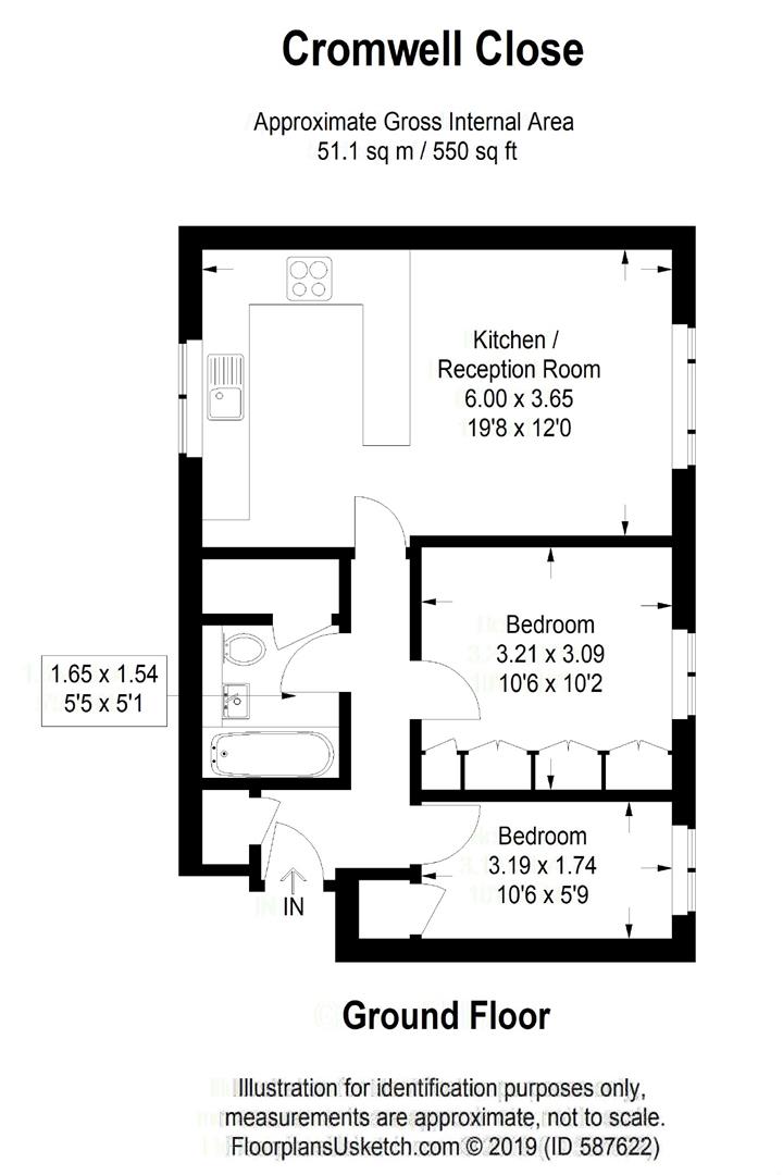 Cromwell Close, London floorplan