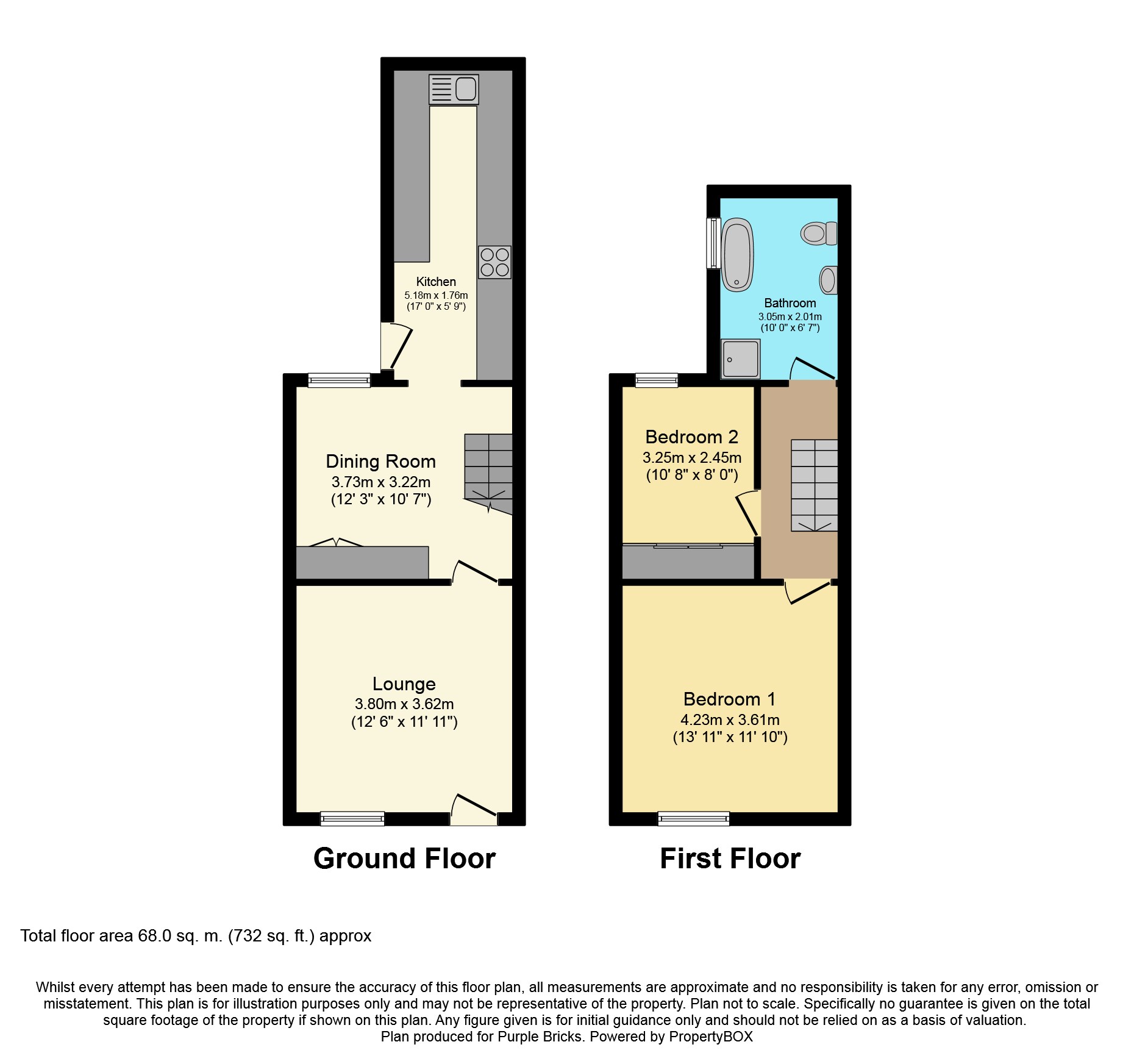 2 Bedrooms Terraced house for sale in Waldingfield Road, Sudbury CO10