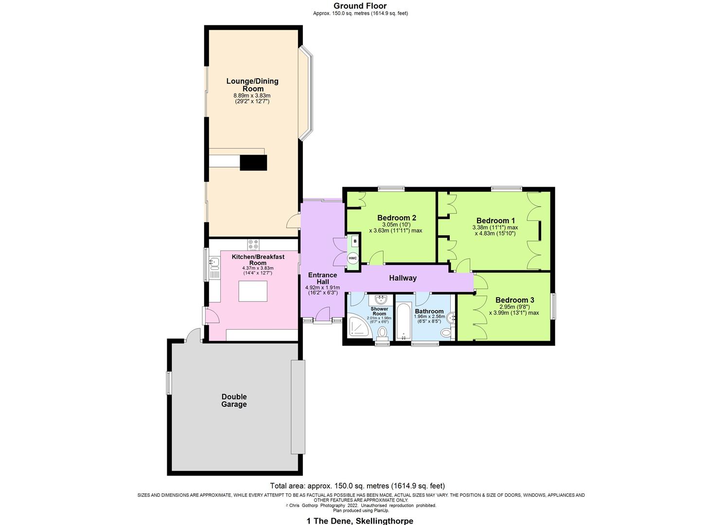 The Dene, Skellingthorpe, Lincoln LN6, 3 bedroom bungalow for sale