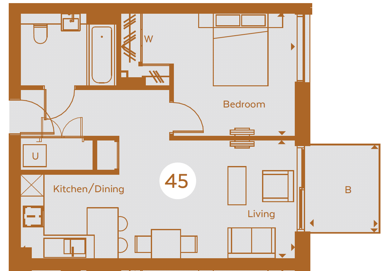 1 Bedrooms Flat to rent in Kingly Building, Woodberry Down, London N4