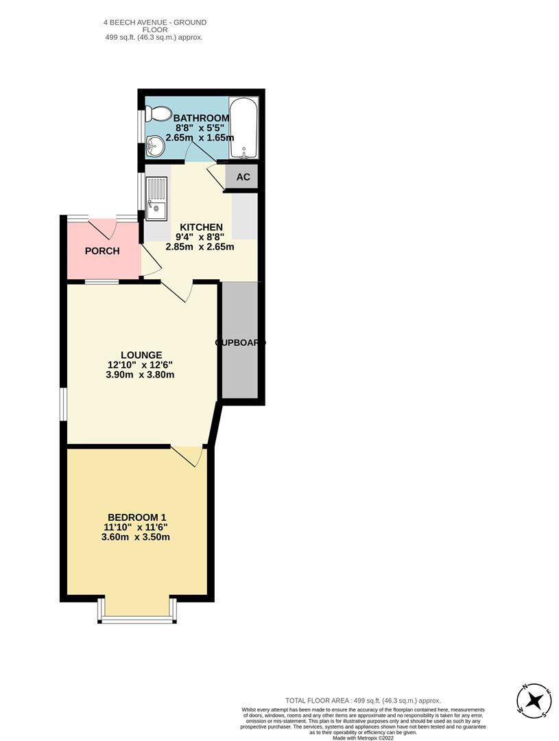 Beech Avenue, Mapperley, Nottingham NG3, 1 bedroom flat for sale