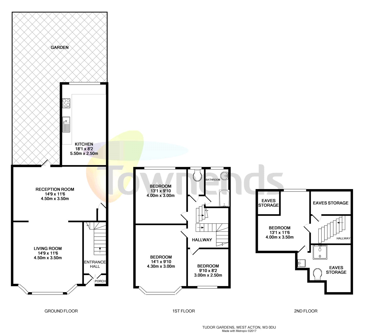4 Bedrooms  to rent in Tudor Gardens, Ealing W3
