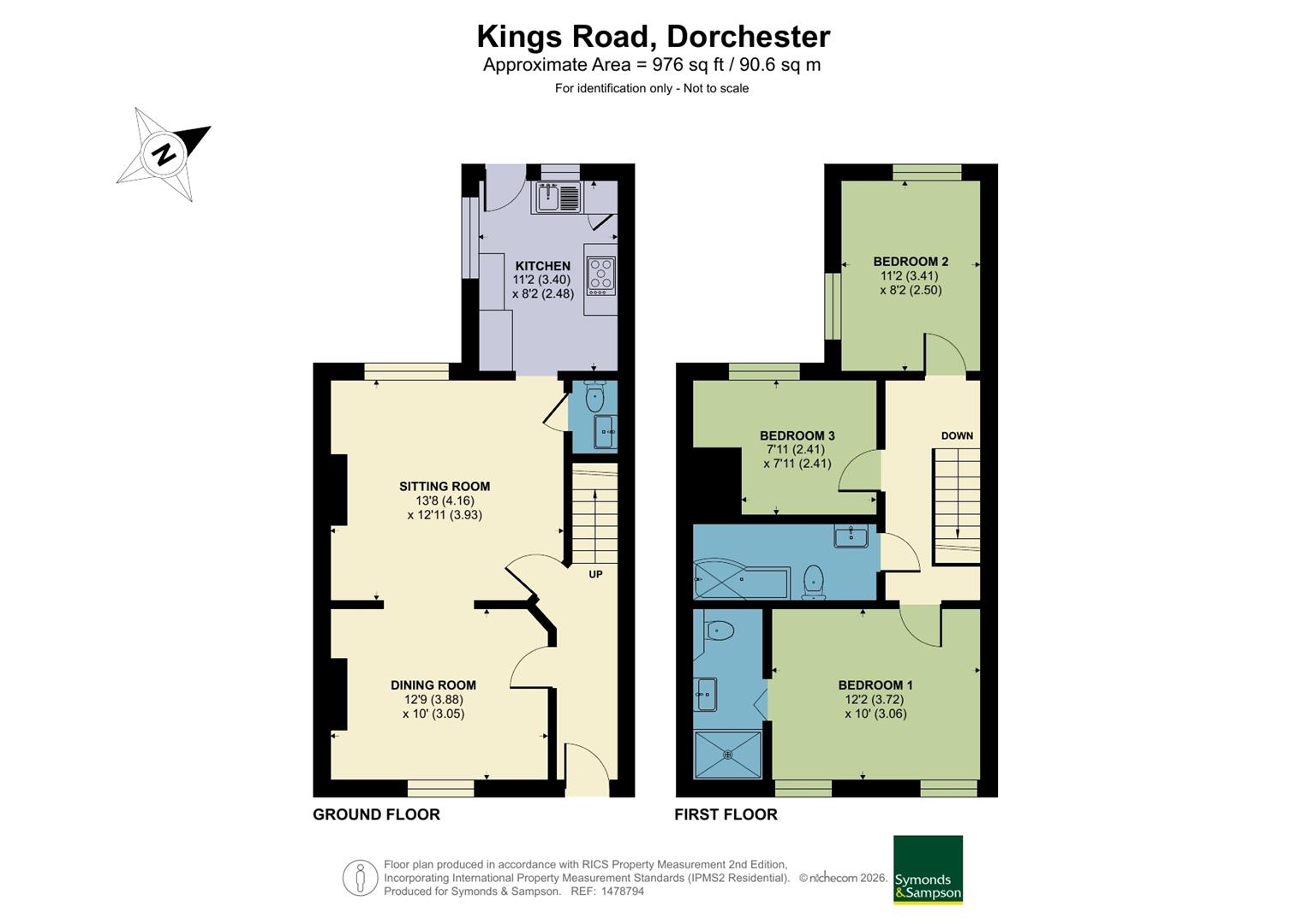 90, Kings Road, Dorchester floorplan
