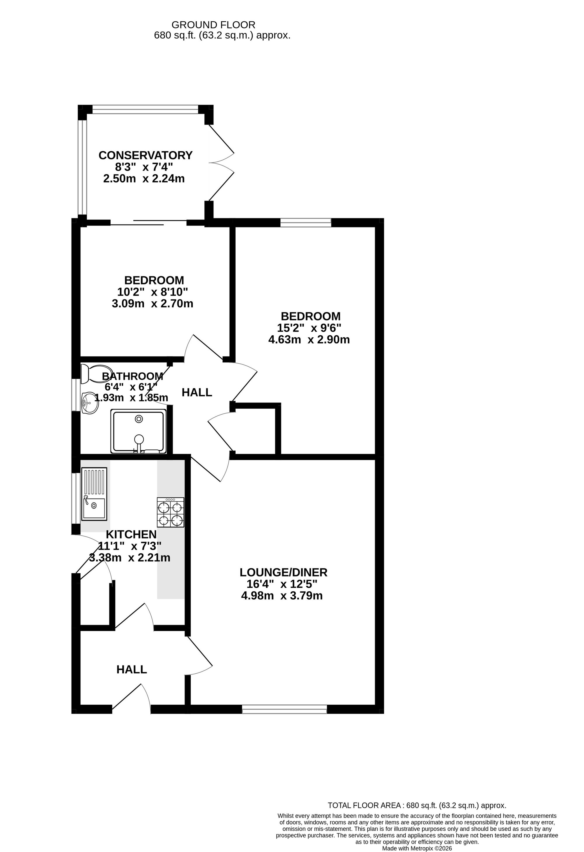 6 Oak Tree Close, Pontypool floorplan