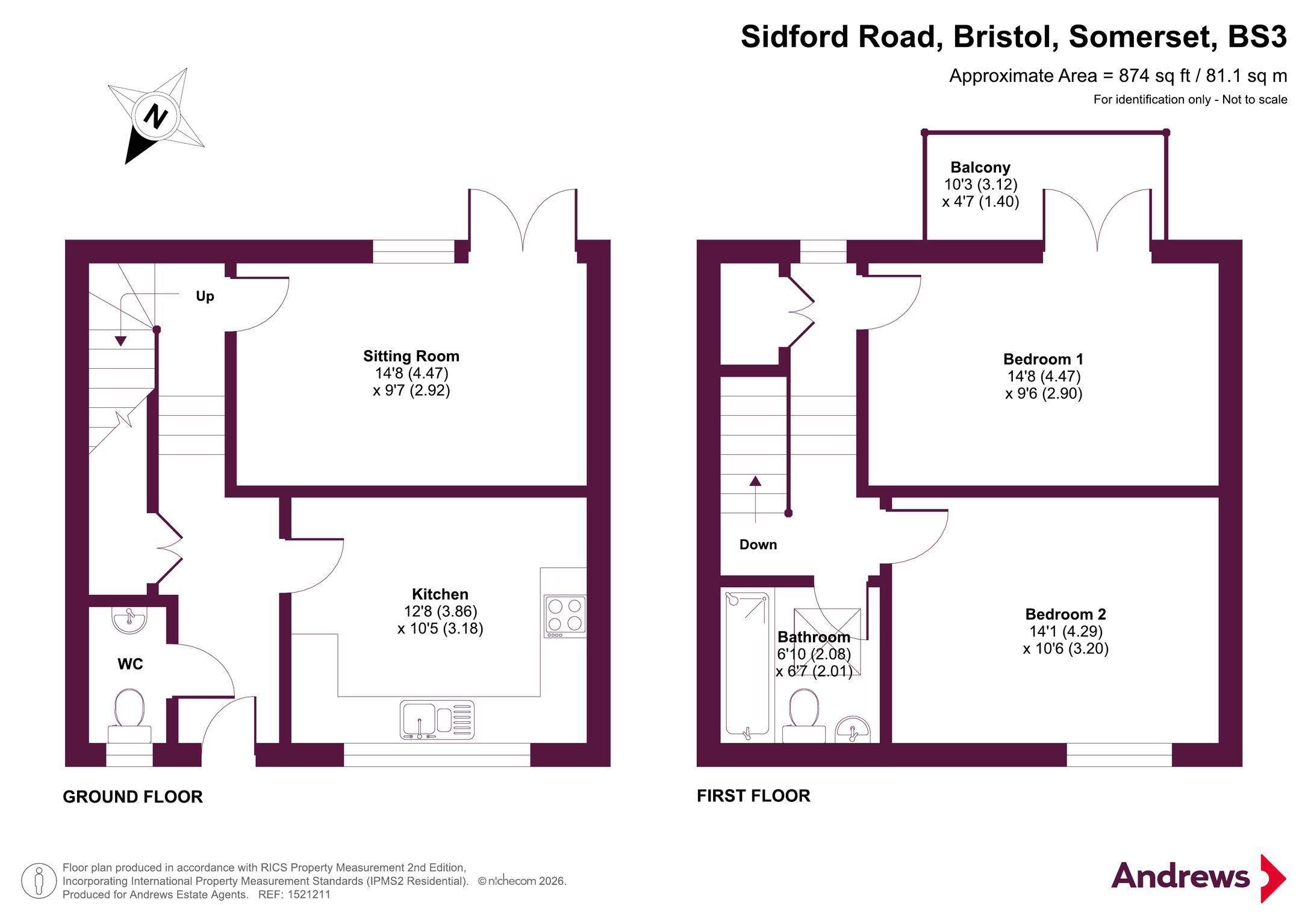 47, Sidford Road, Somerset floorplan