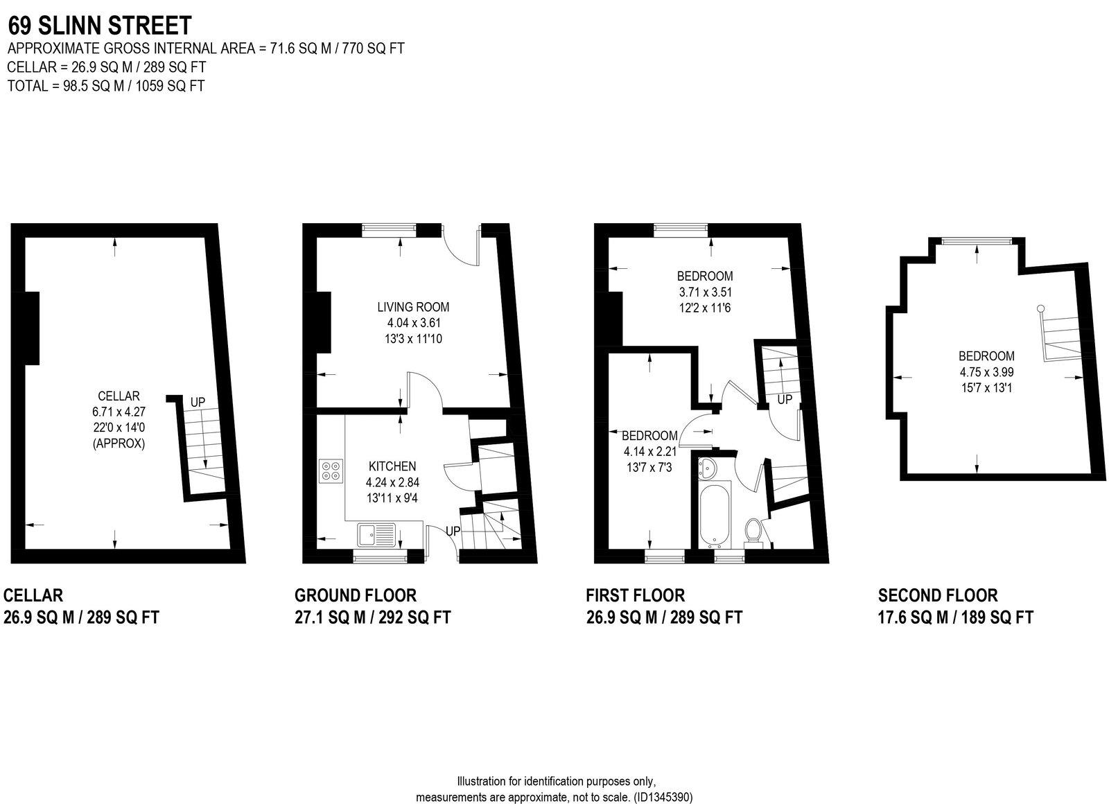 Slinn Street, Sheffield floorplan