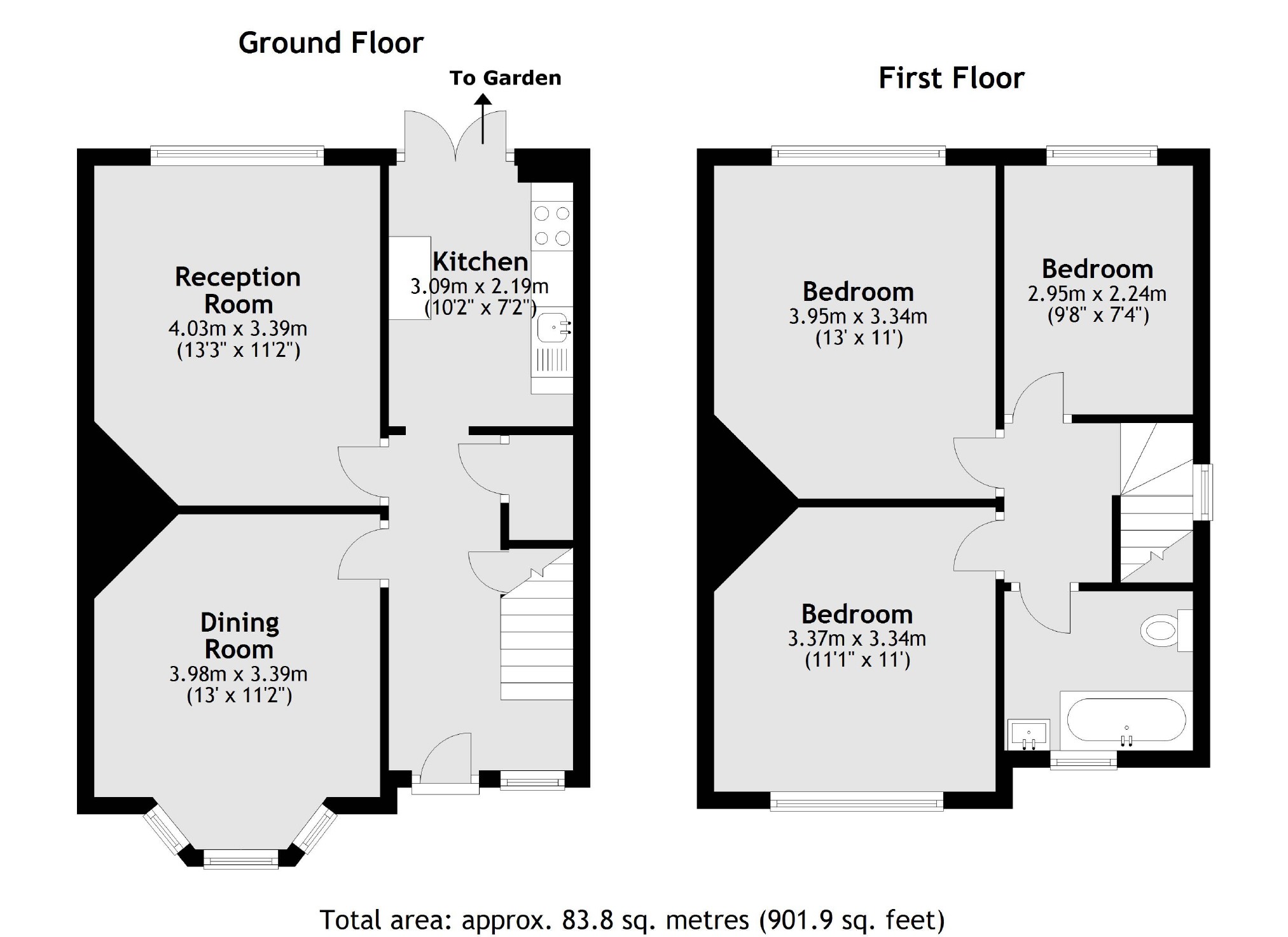 Red Lion Road, Tolworth, Surbiton KT6, 3 bedroom semidetached house