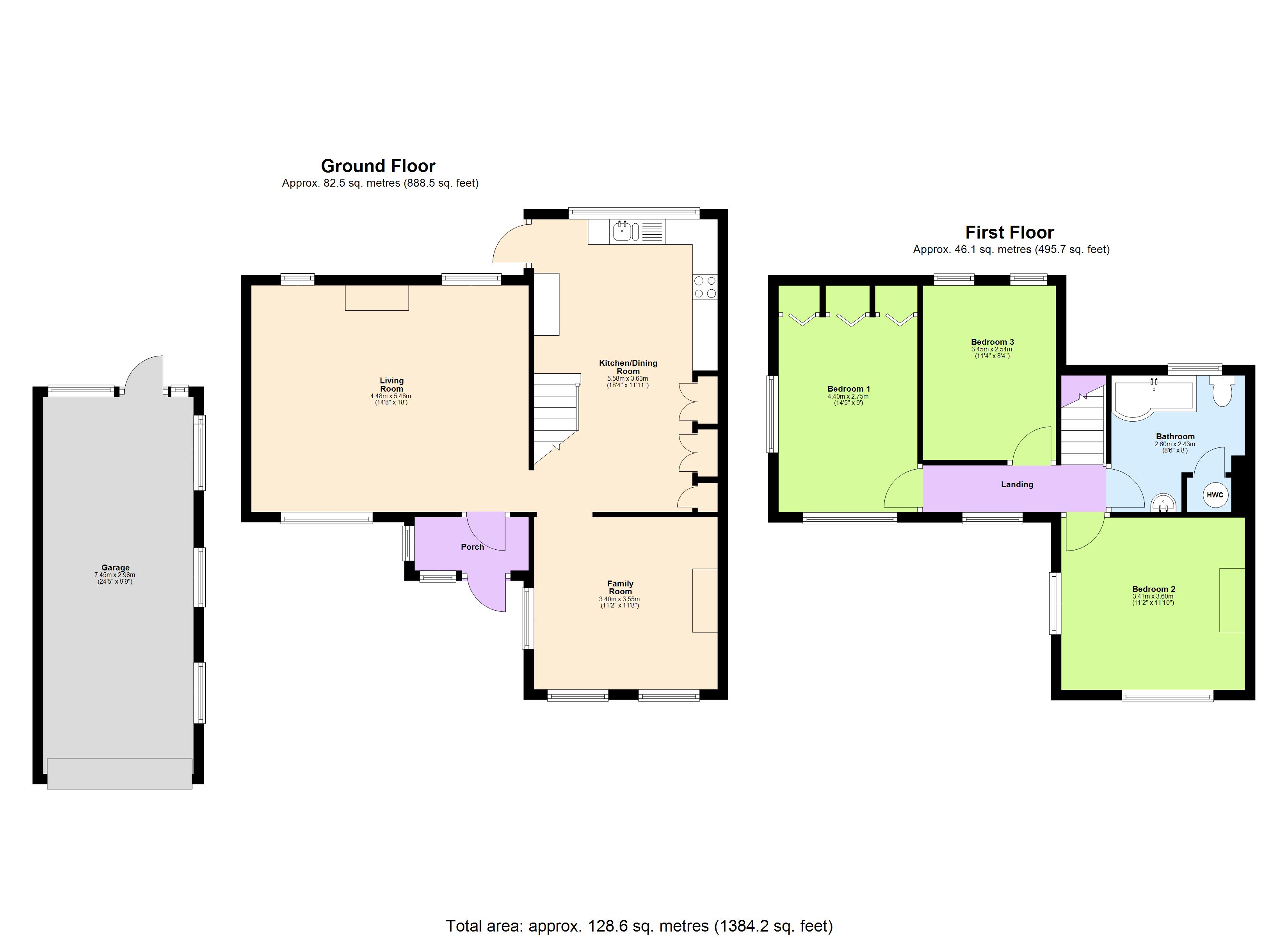 14, Tile Kiln Lane, Hertfordshire floorplan