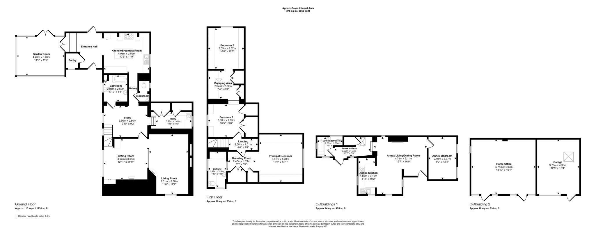 The Old Thatch, Main Road, Tewkesbury floorplan