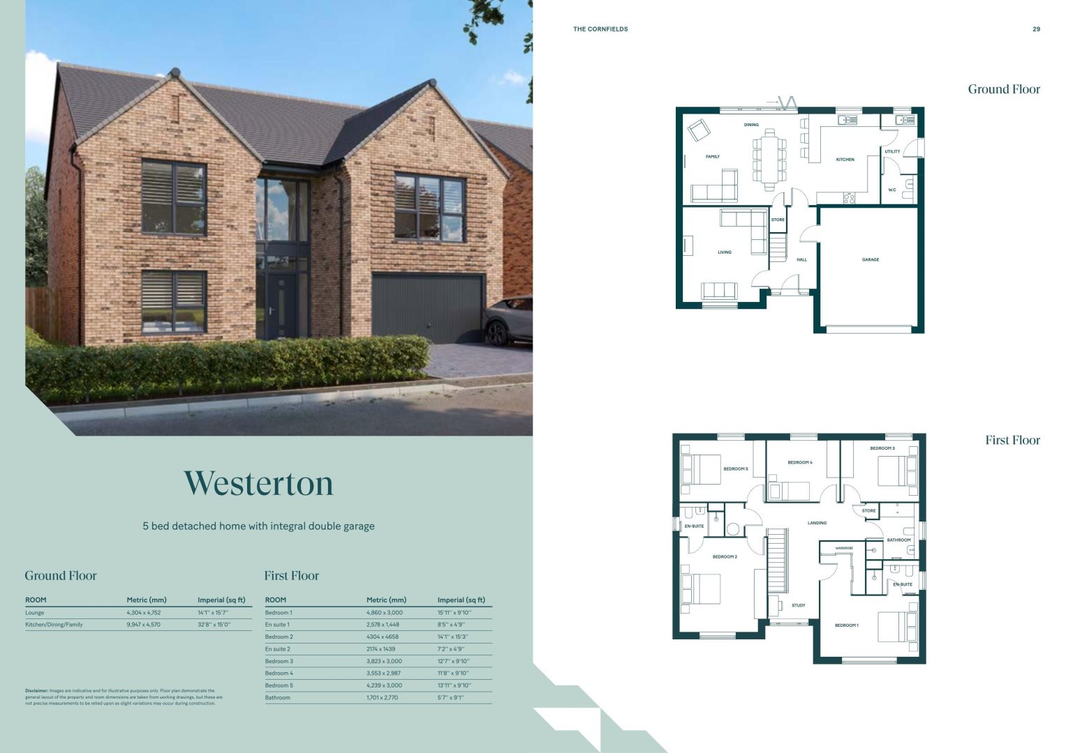 Plot 181, The Westerton, The Cornfields, Off Green Lane, Yarm floorplan