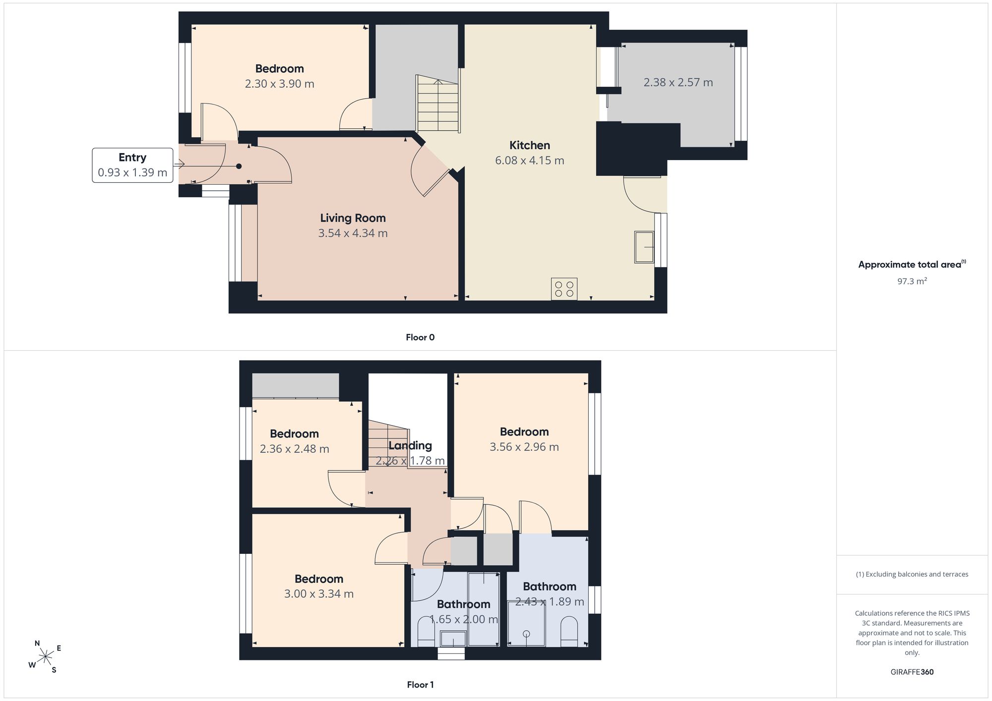 89 Beacon Glade, South Shields floorplan