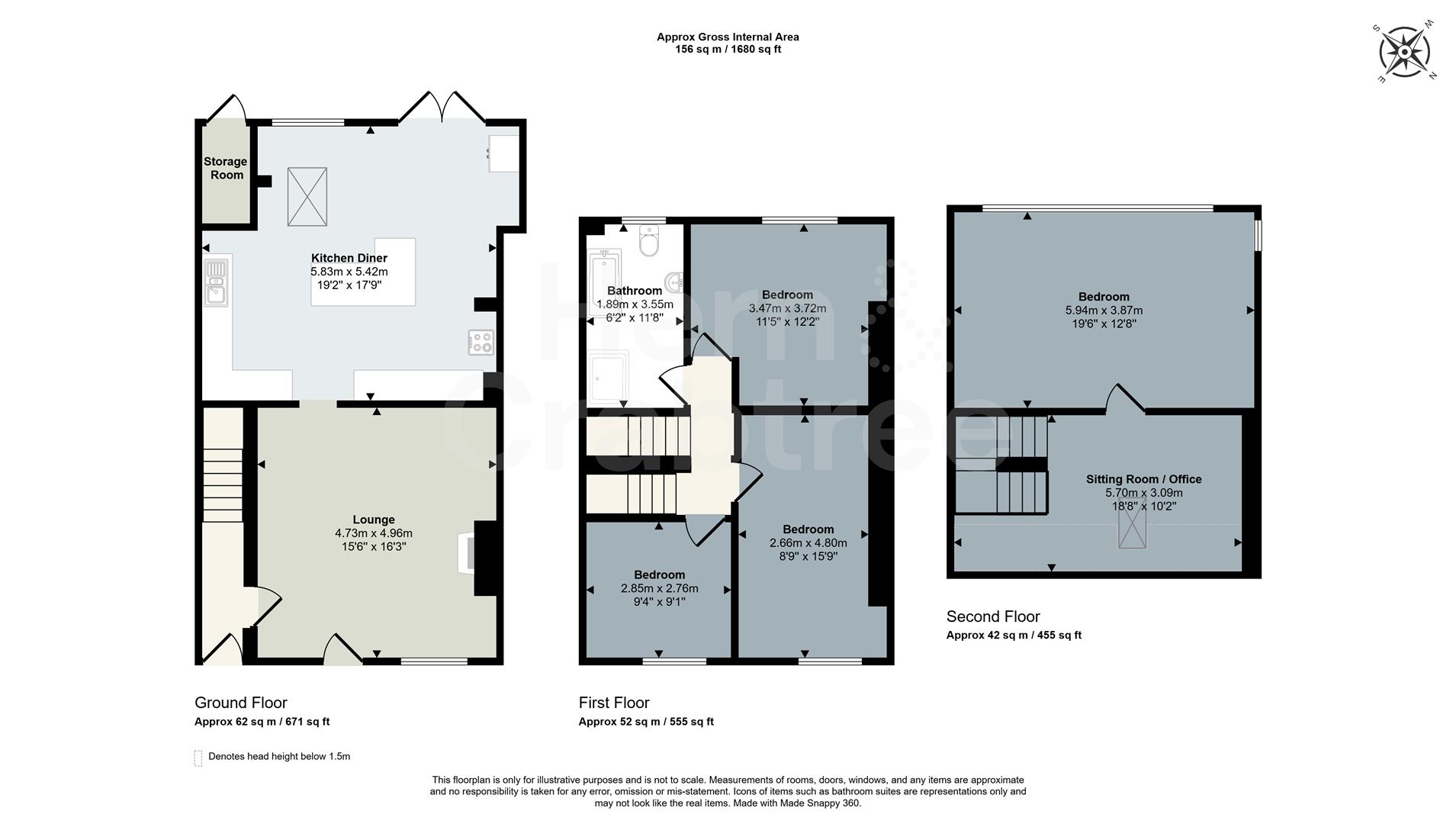 43, Merthyr Road, Tongwynlais floorplan