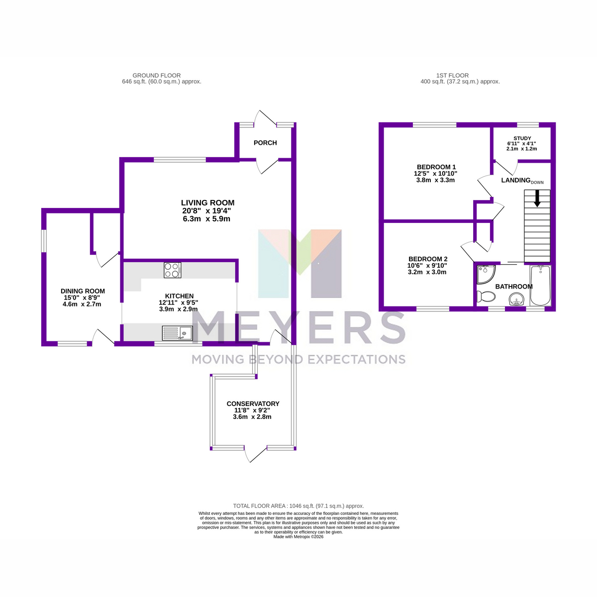 12, Newbury Drive, Bournemouth floorplan