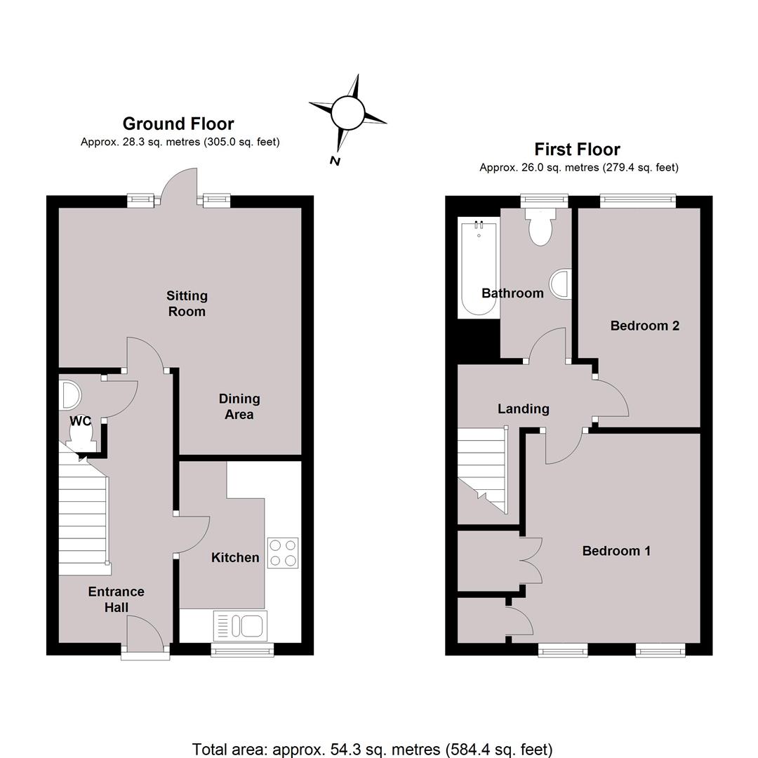 2 Bedrooms Terraced house to rent in Eversleigh Rise, Whitstable, Kent CT5