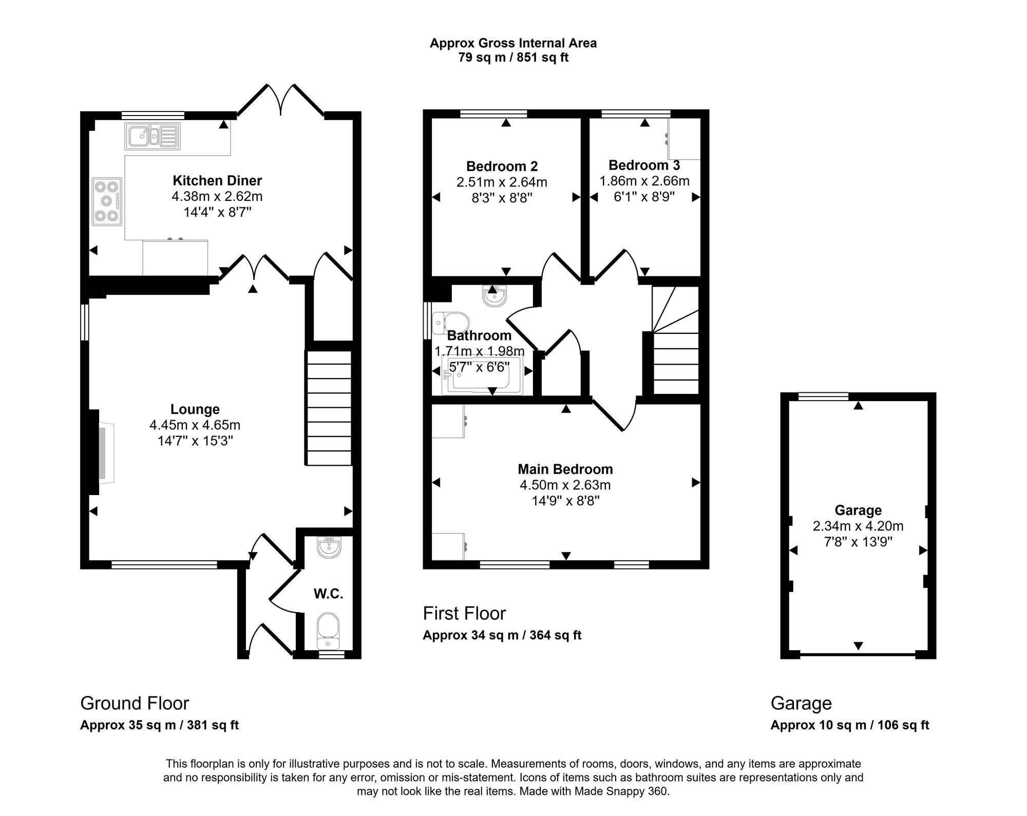 79 Kirkless Street, Wigan floorplan