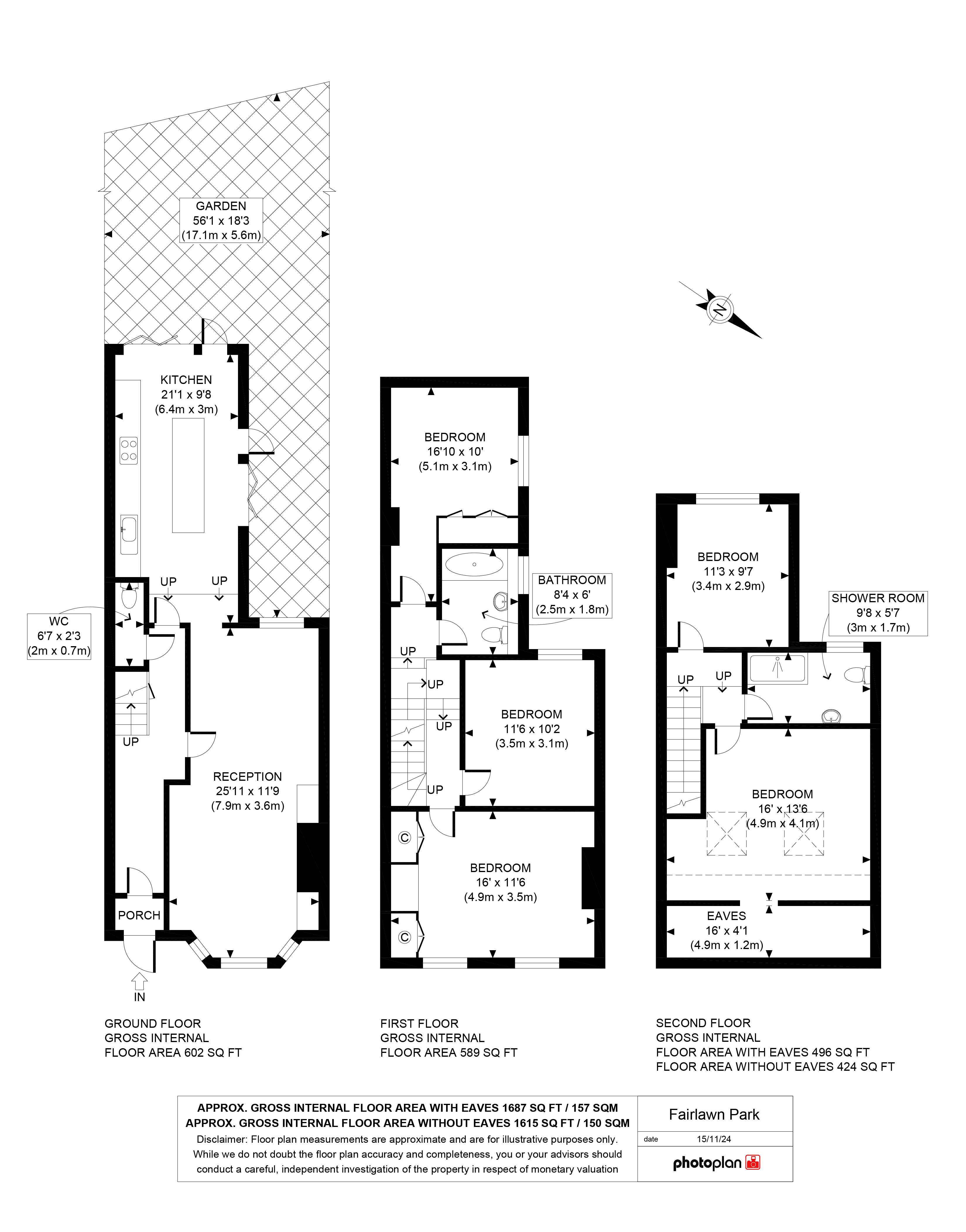 82, Fairlawn Park, London floorplan