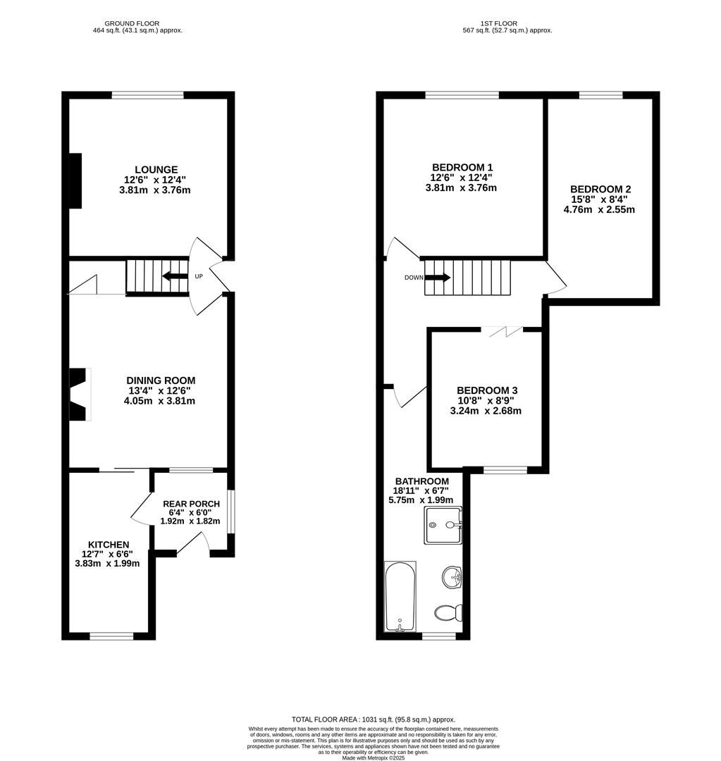 101, Barker Lane, Chesterfield floorplan