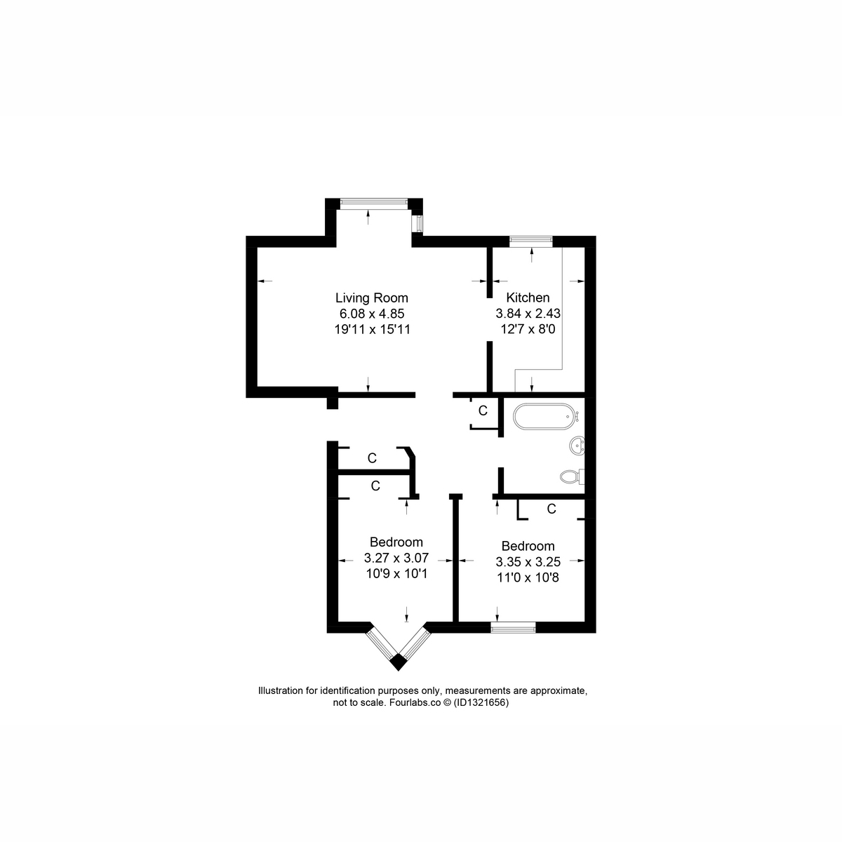 30, Riverside Court, Nairn floorplan
