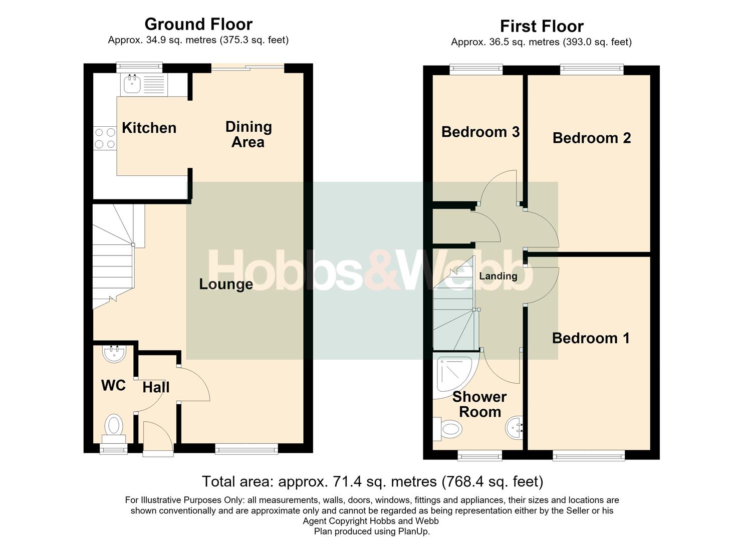 54, Wyvern Close, Weston-Super-Mare floorplan