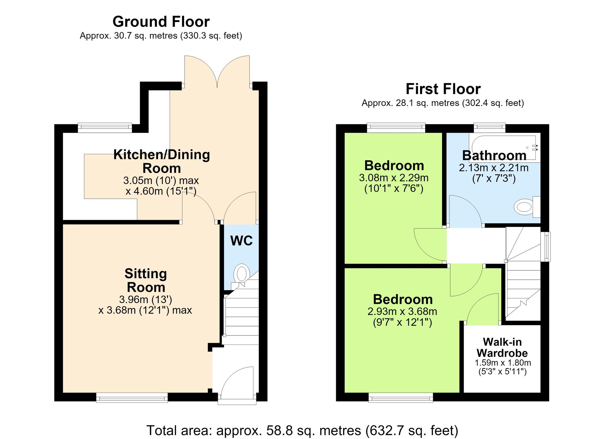 7 Carr Common Road, Wigan floorplan