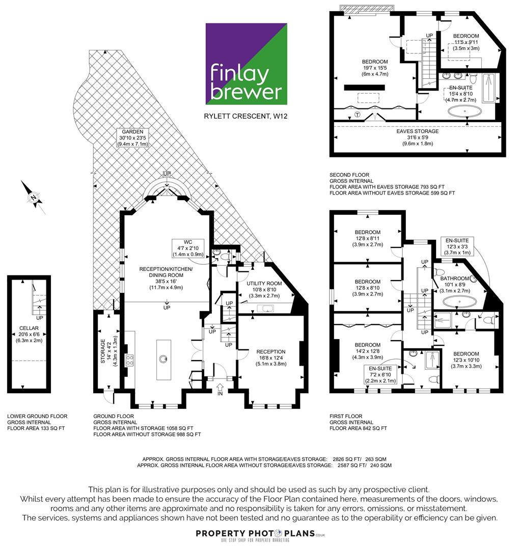 18, Rylett Crescent, London floorplan