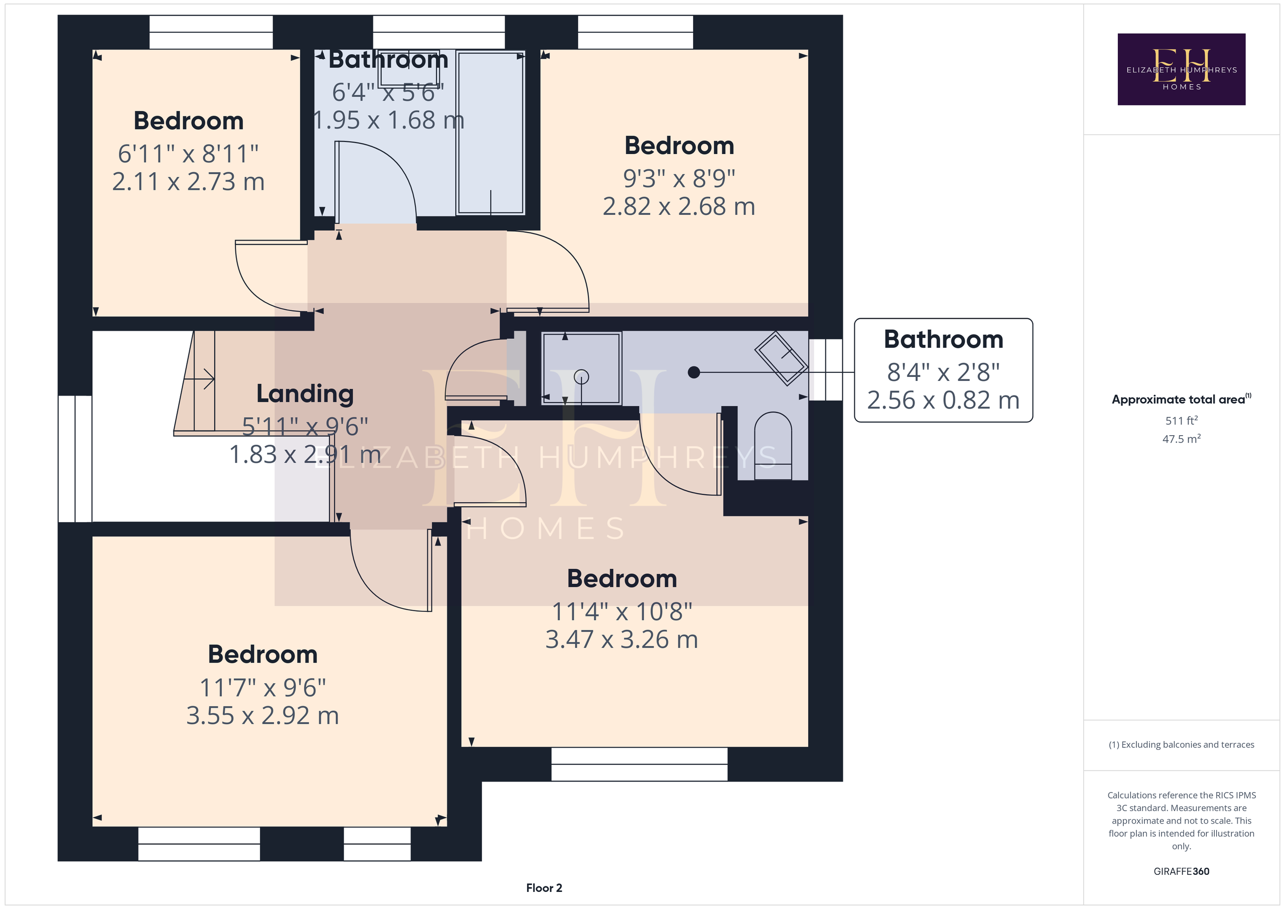 104 Gloster Park, Amble floorplan