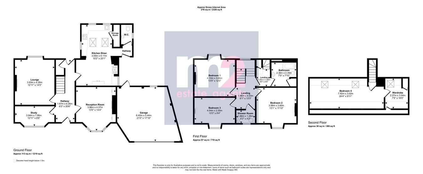 13, Mill Street, Usk floorplan