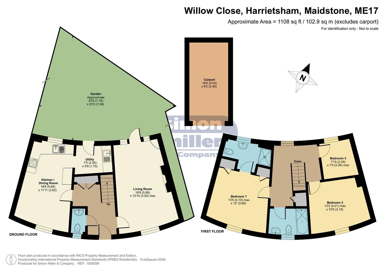 10, Willow Close, Maidstone floorplan