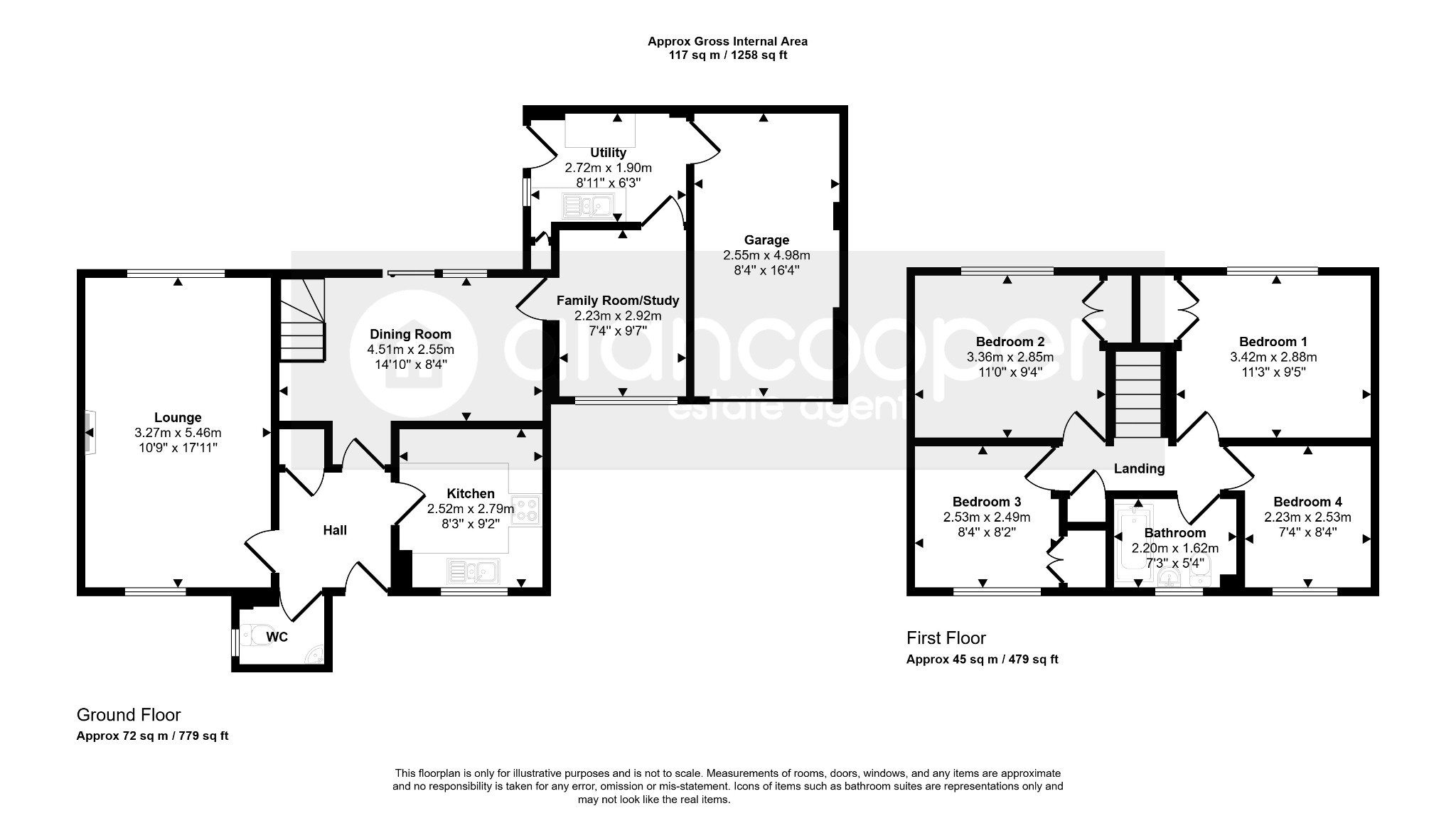 84, Tiverton Drive, Nuneaton floorplan